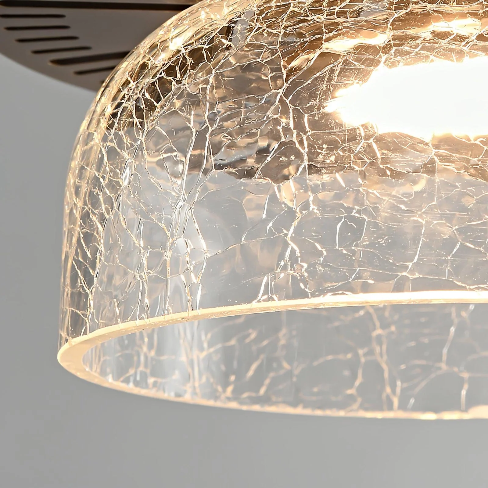 Nordic Gold Crackle Glass Pendant Light - Image 18