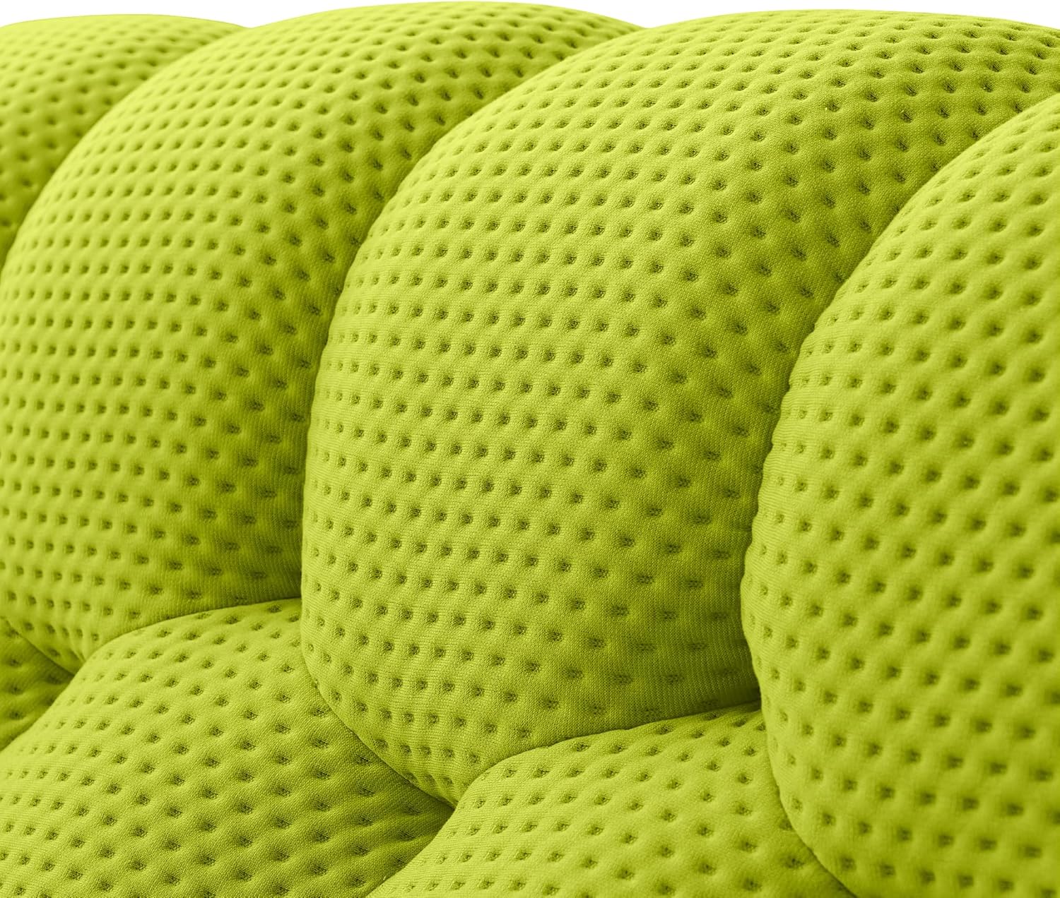Nuvé® Mitsu Modular Bouclé Cloud Sofa - Lime Green - Ottoman - Image 5