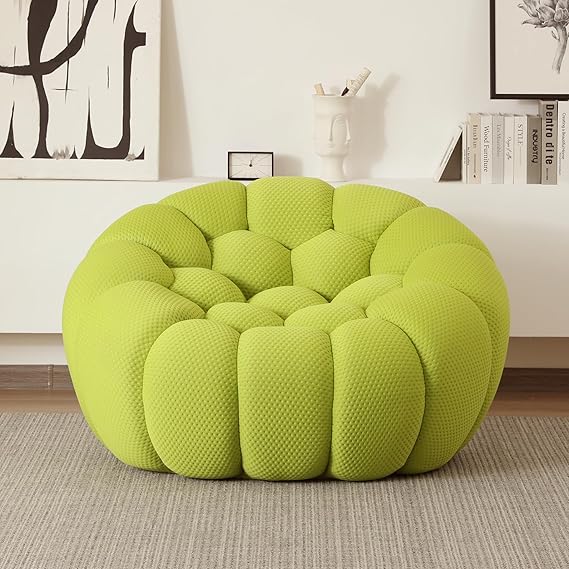 Nuvé® Mitsu Modular Bouclé Cloud Sofa - Lime Green - Single Seater - Image 4
