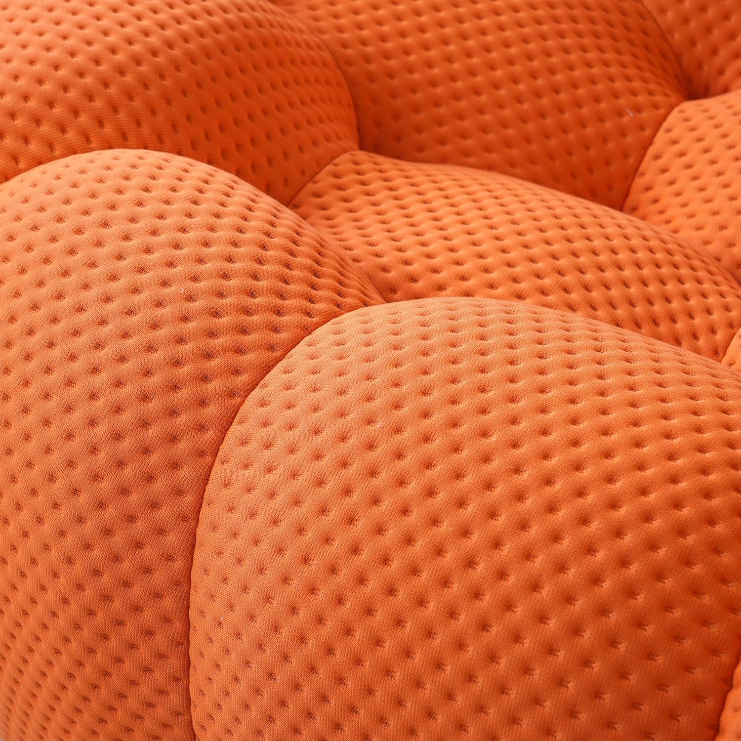 Nuvé® Mitsu Modular Bouclé Cloud Sofa - Orange - Ottoman - Image 2