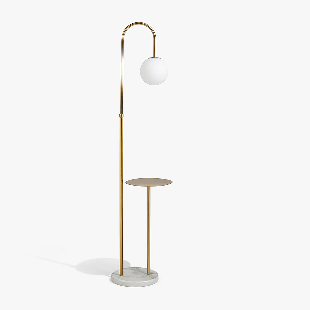 Okul Floor Lamp With Smart Side Table
