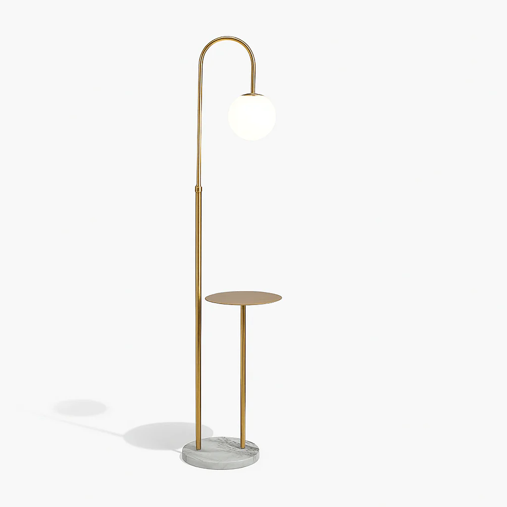 Okul Floor Lamp With Smart Side Table - Image 2