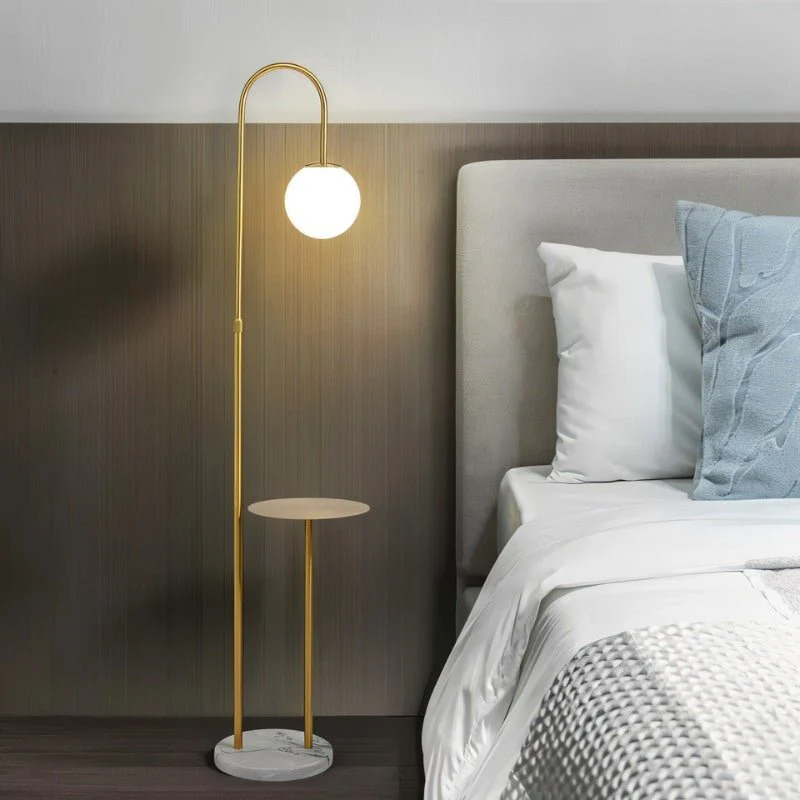 Okul Floor Lamp With Smart Side Table - Image 4