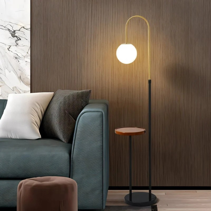 Okul Floor Lamp With Smart Side Table - Image 6