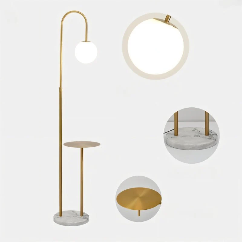 Okul Floor Lamp With Smart Side Table - Image 8