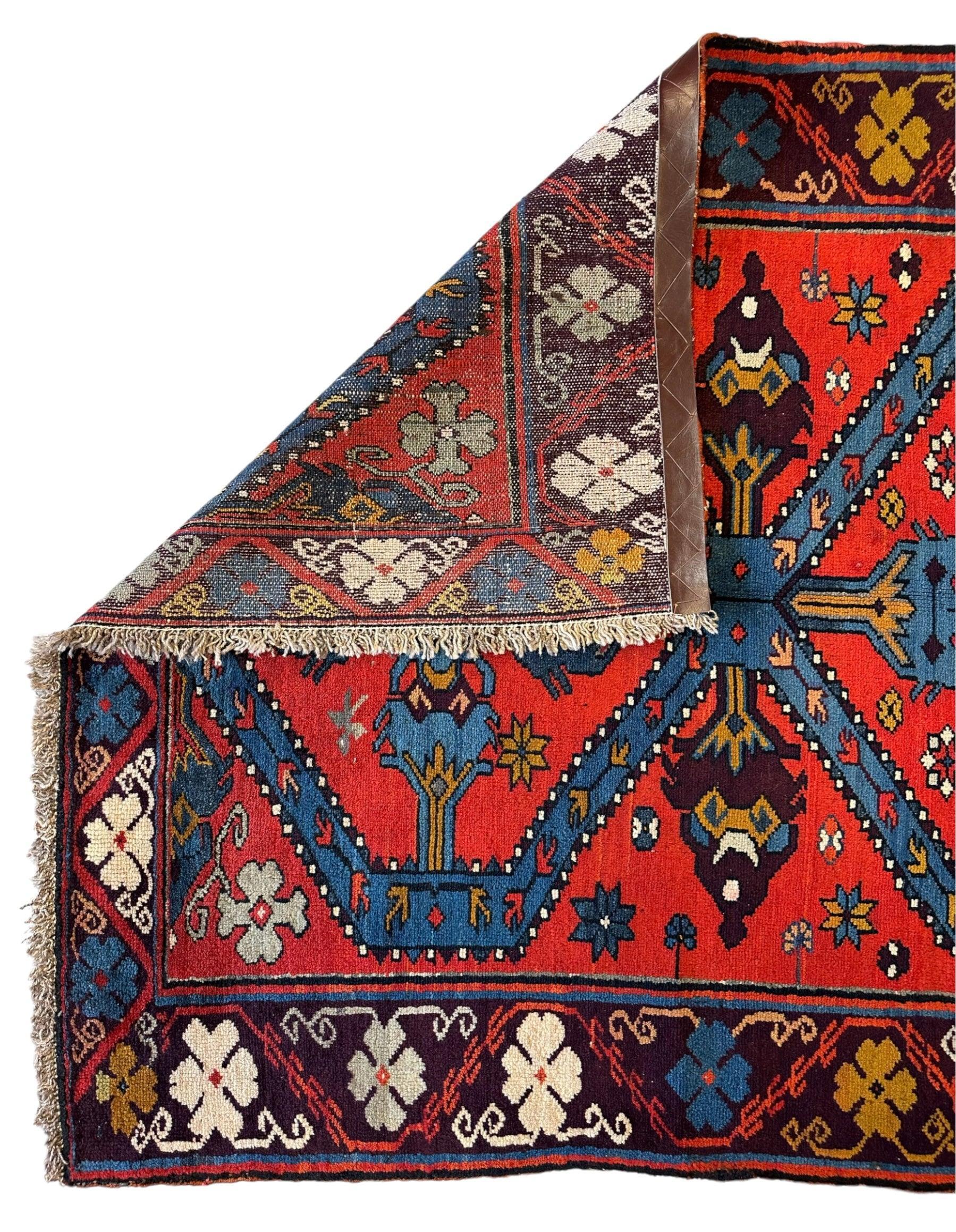 Old Derbent Dagestan Rug 4’ x 7’ - Image 3