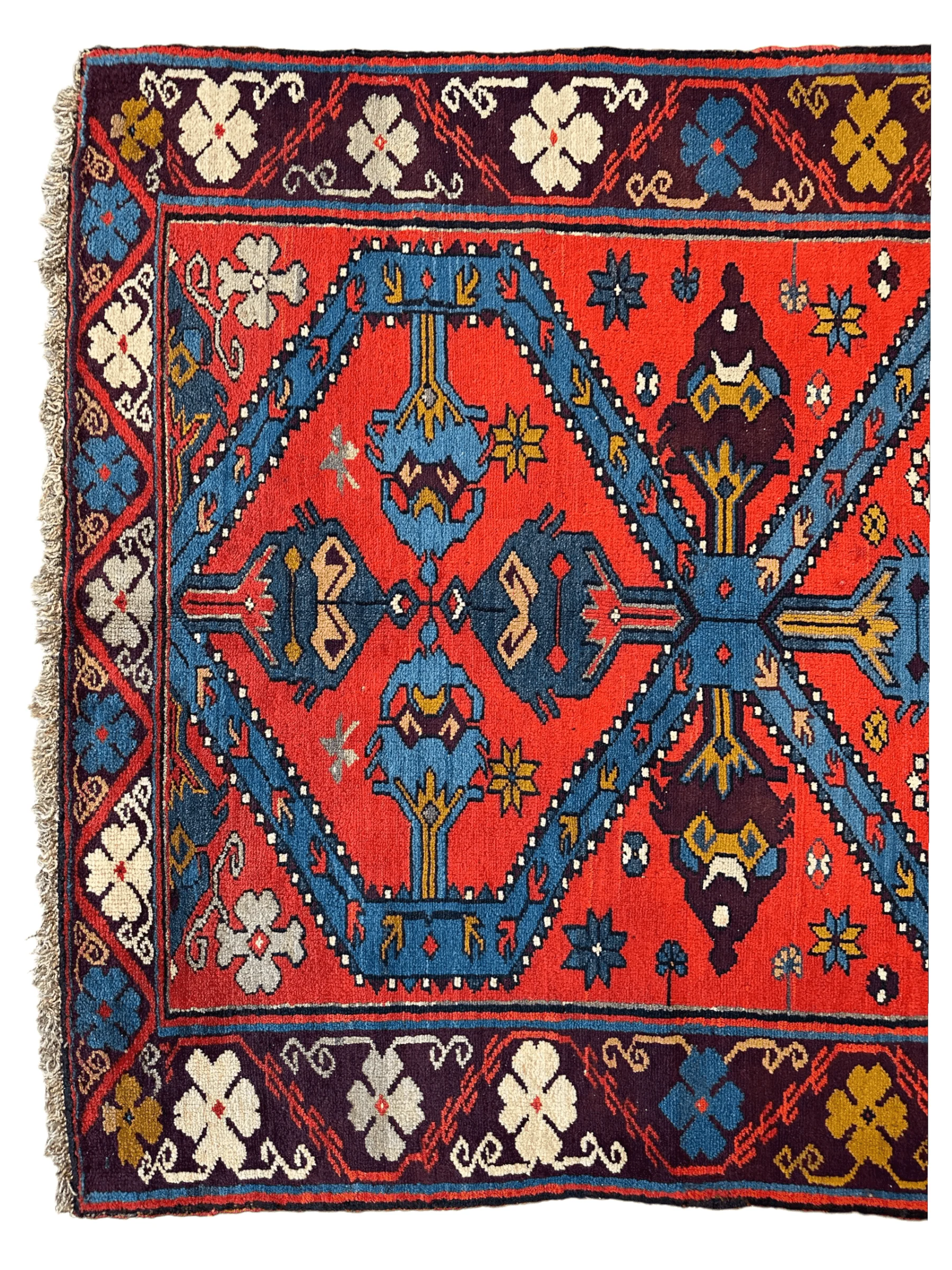 Old Derbent Dagestan Rug 4’ x 7’ - Image 4