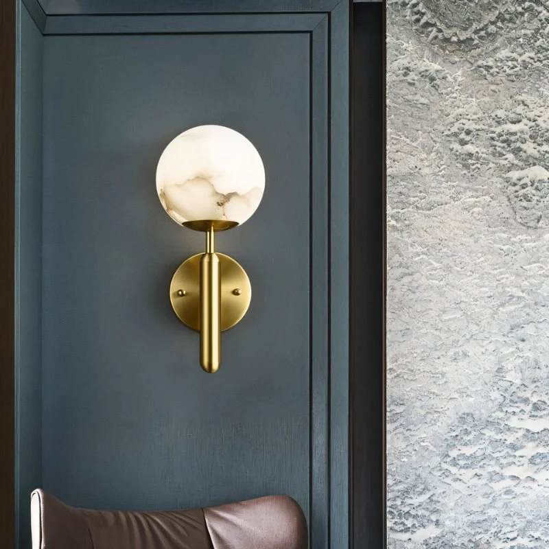 Orbis Alabaster Wall Lamp - Image 3
