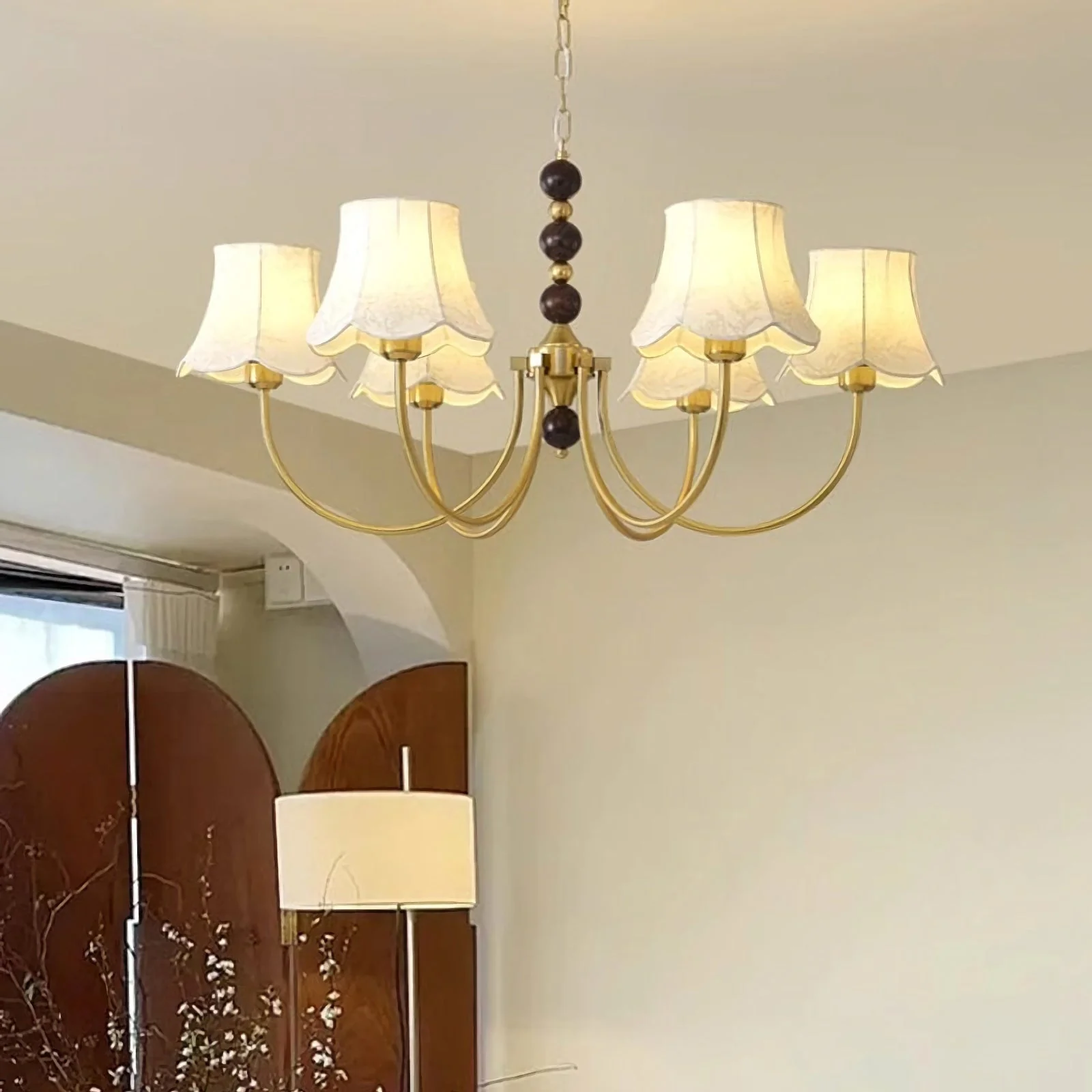 Orchid Fabric Chandelier - Image 8