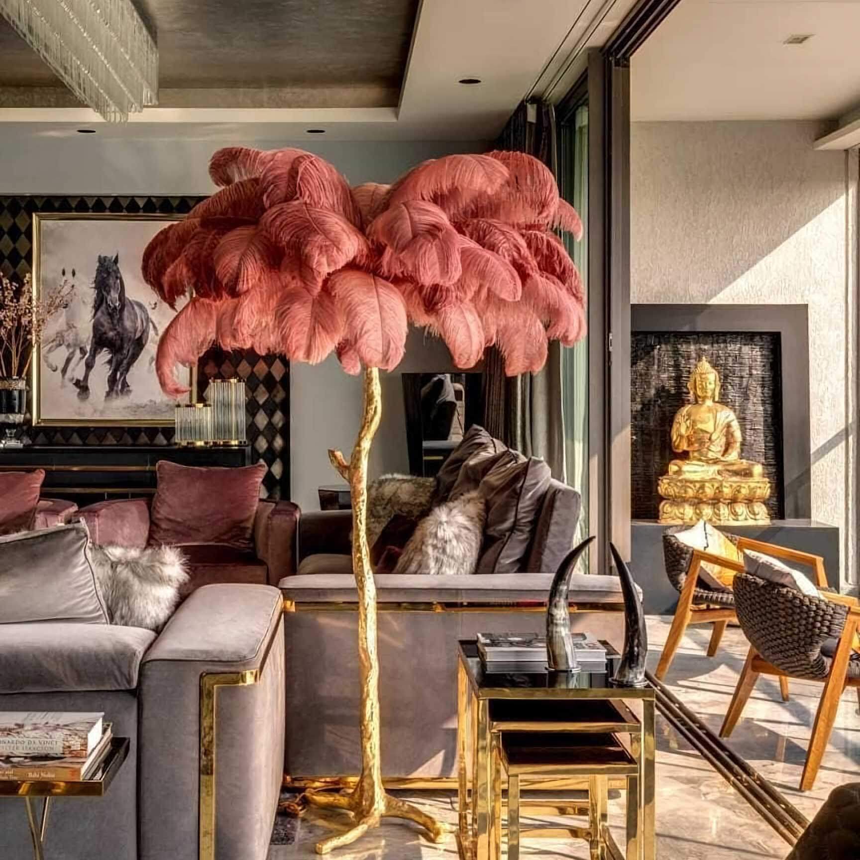 Ostrich Feather Floor Lamp - Image 42