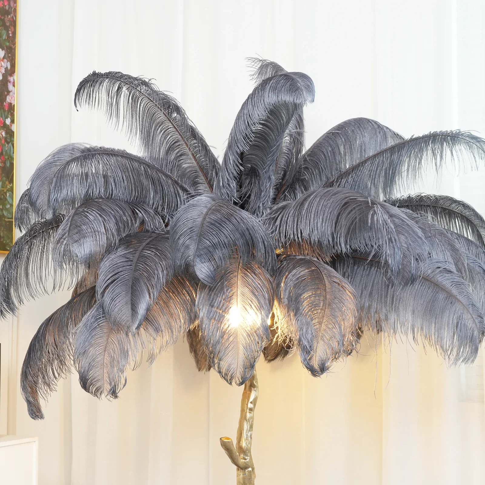 Ostrich Feather Floor Lamp - Image 59
