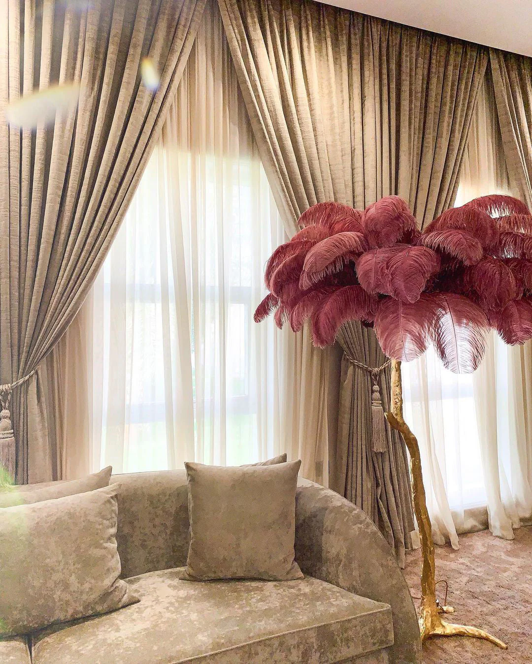 Ostrich Feather Floor Lamp - Image 68