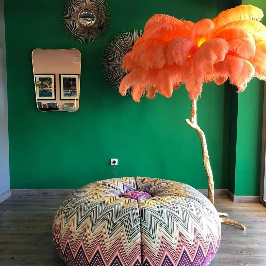 Ostrich Feather Floor Lamp - Image 7