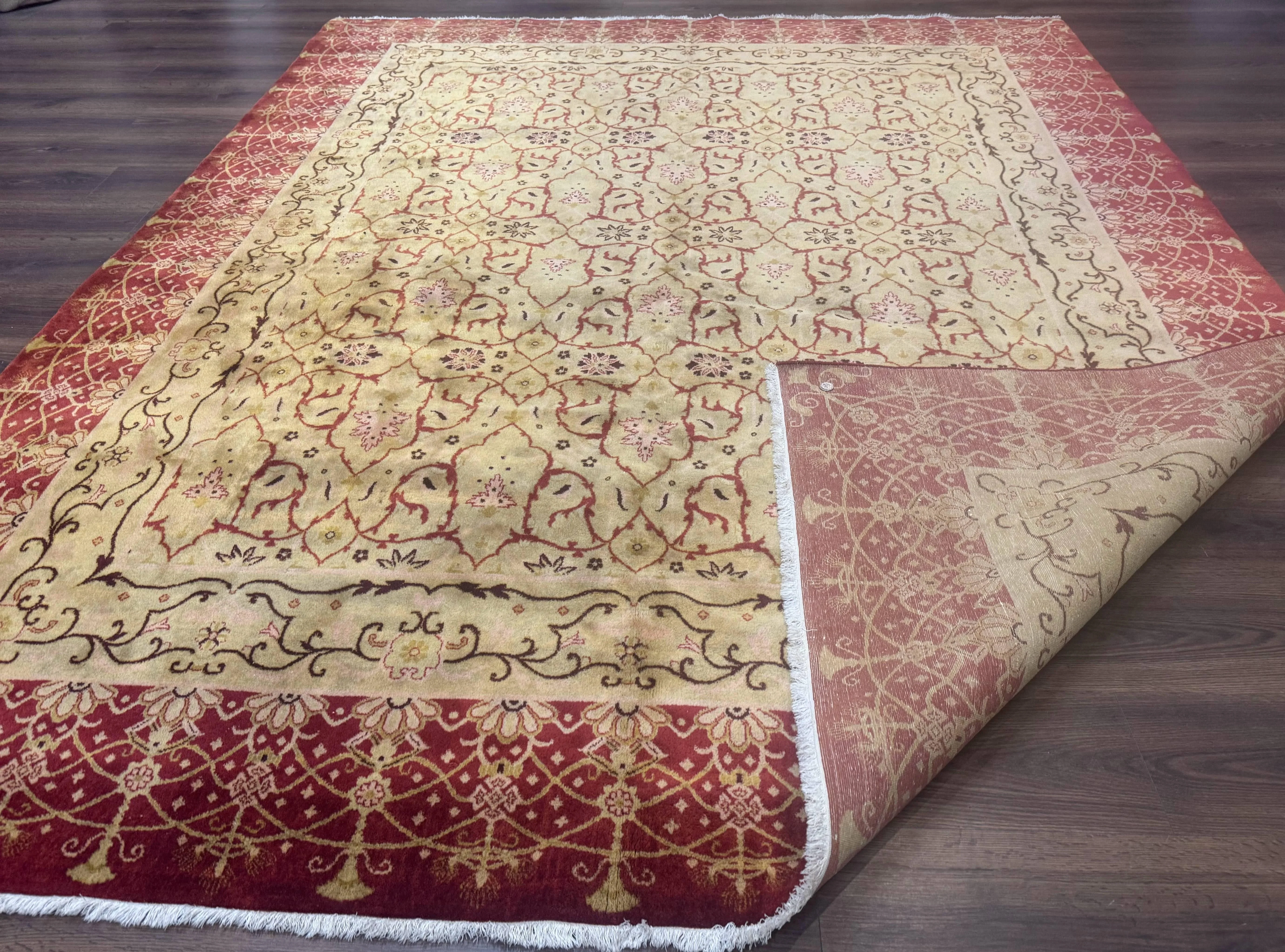 Pak Persian Rug 8x10, Allover Pattern, Gold-Tan, Fine 200 KPSI - Image 11