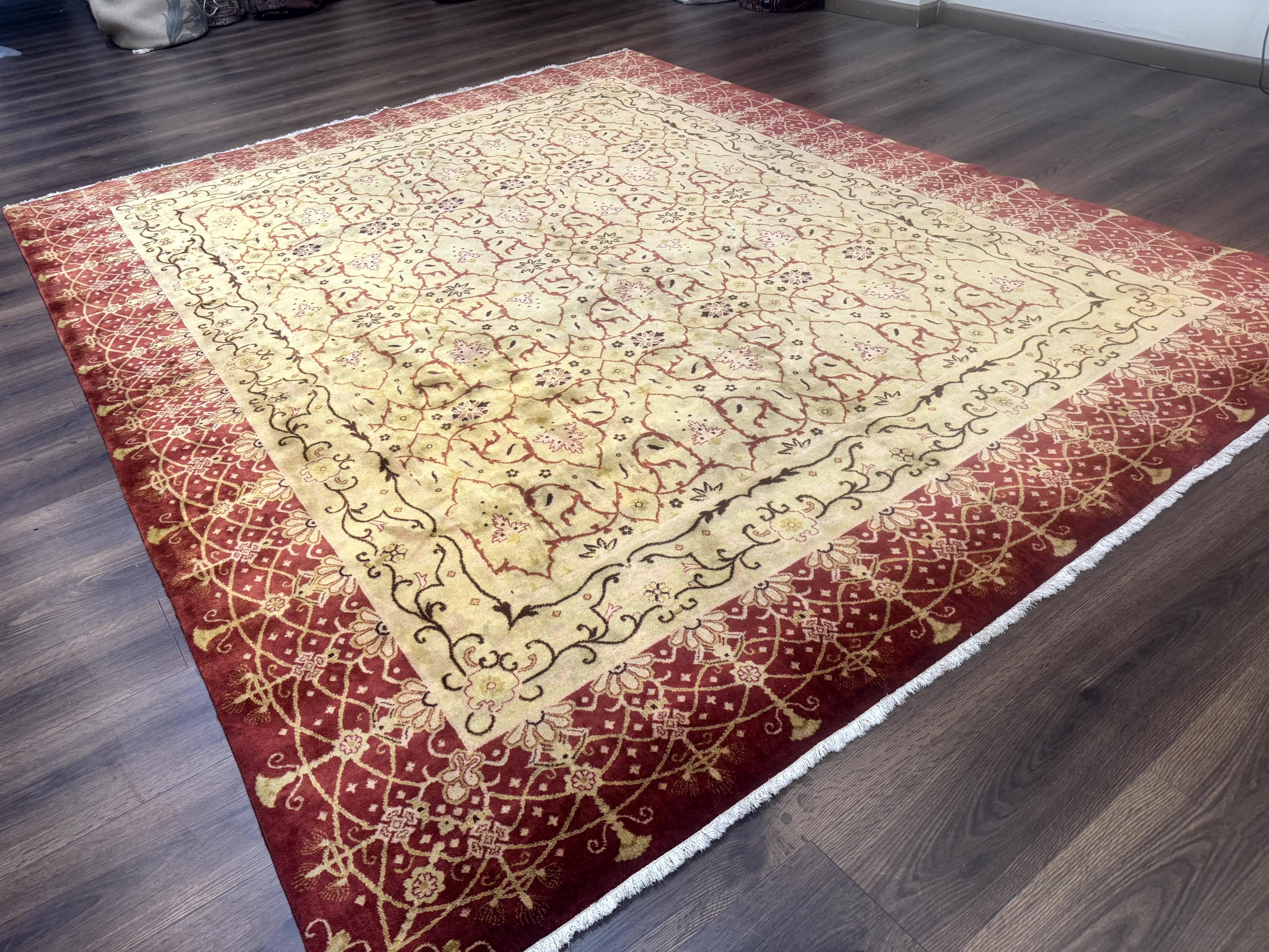 Pak Persian Rug 8x10, Allover Pattern, Gold-Tan, Fine 200 KPSI - Image 12