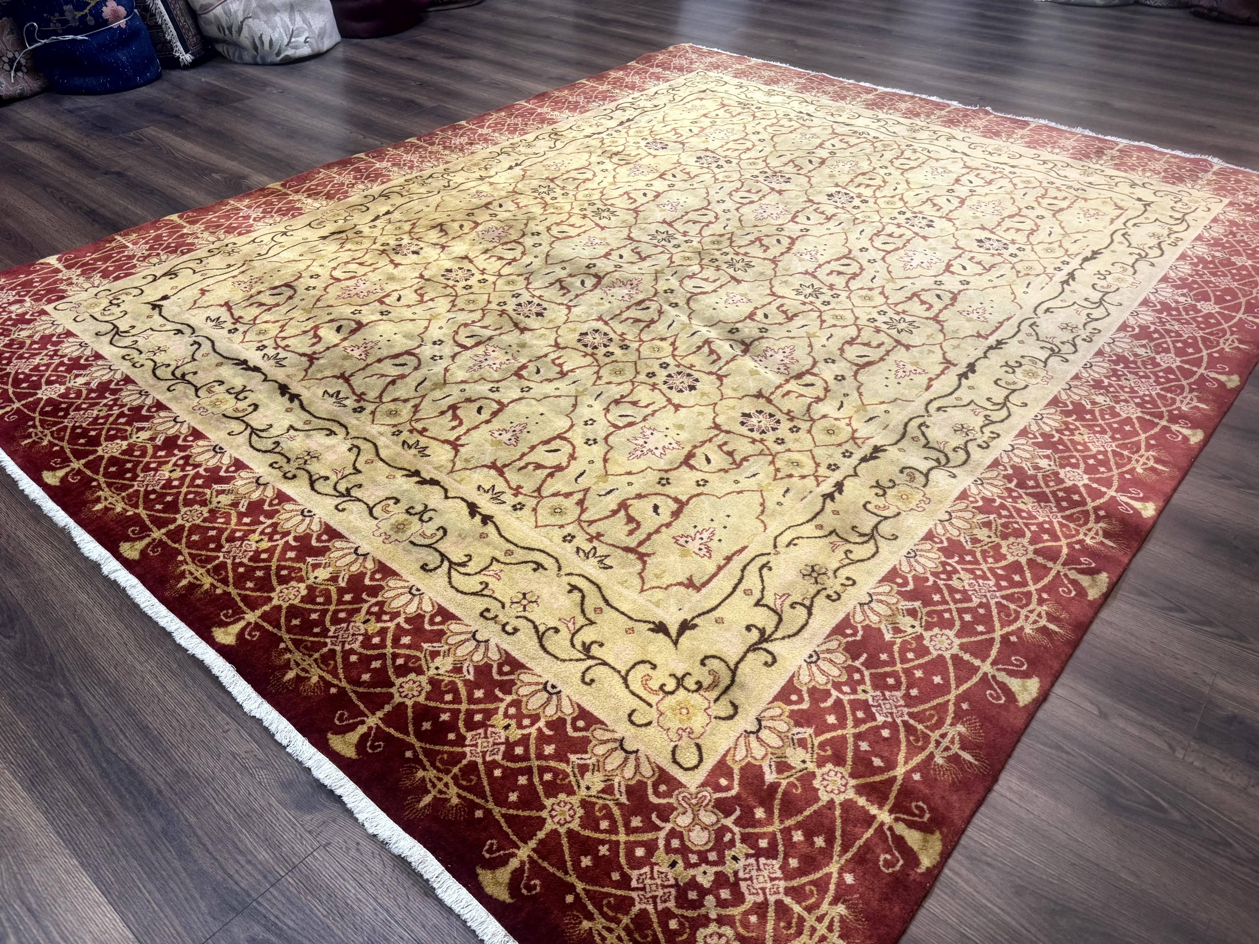 Pak Persian Rug 8x10, Allover Pattern, Gold-Tan, Fine 200 KPSI - Image 2