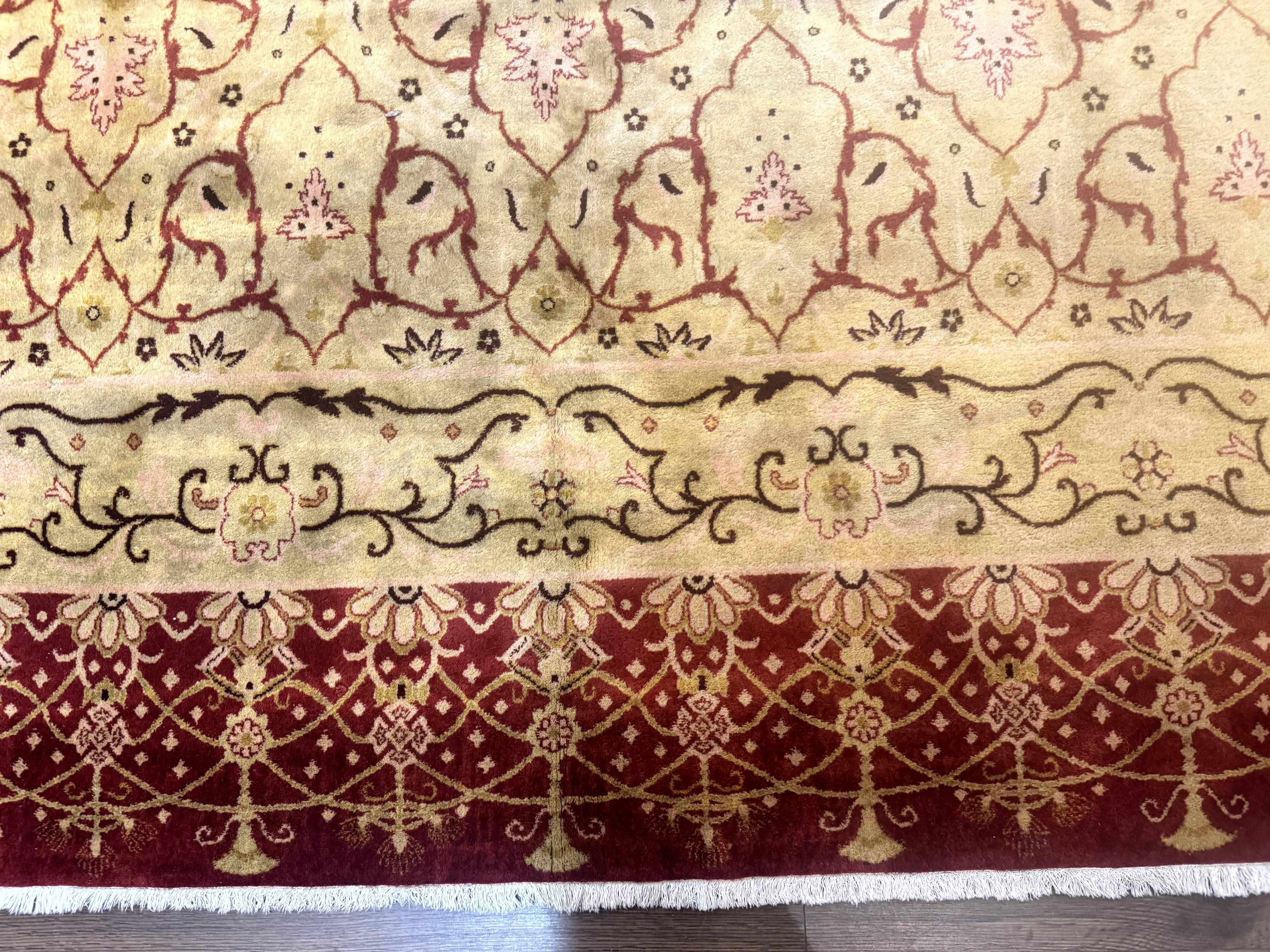 Pak Persian Rug 8x10, Allover Pattern, Gold-Tan, Fine 200 KPSI - Image 5