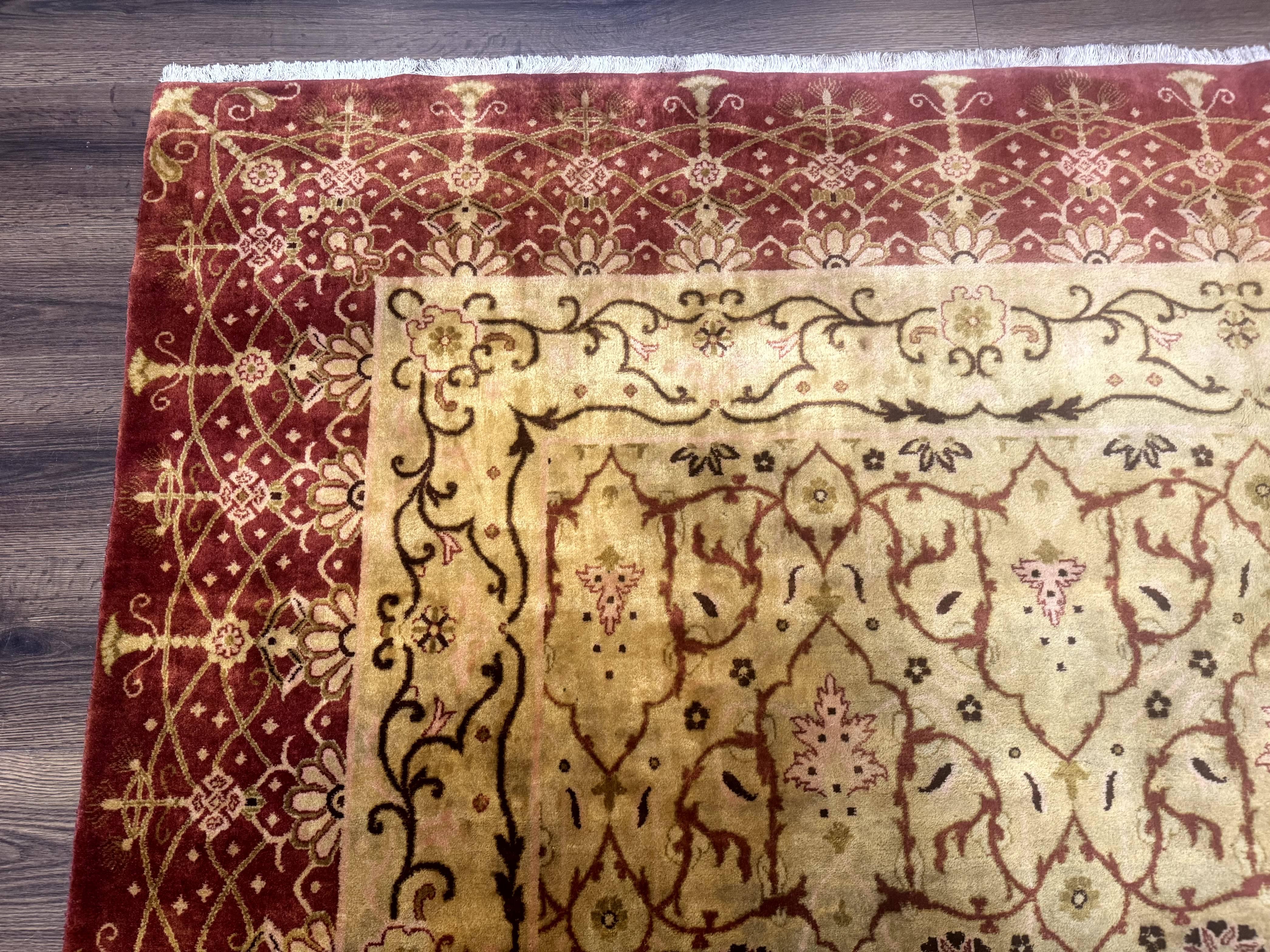 Pak Persian Rug 8x10, Allover Pattern, Gold-Tan, Fine 200 KPSI - Image 6