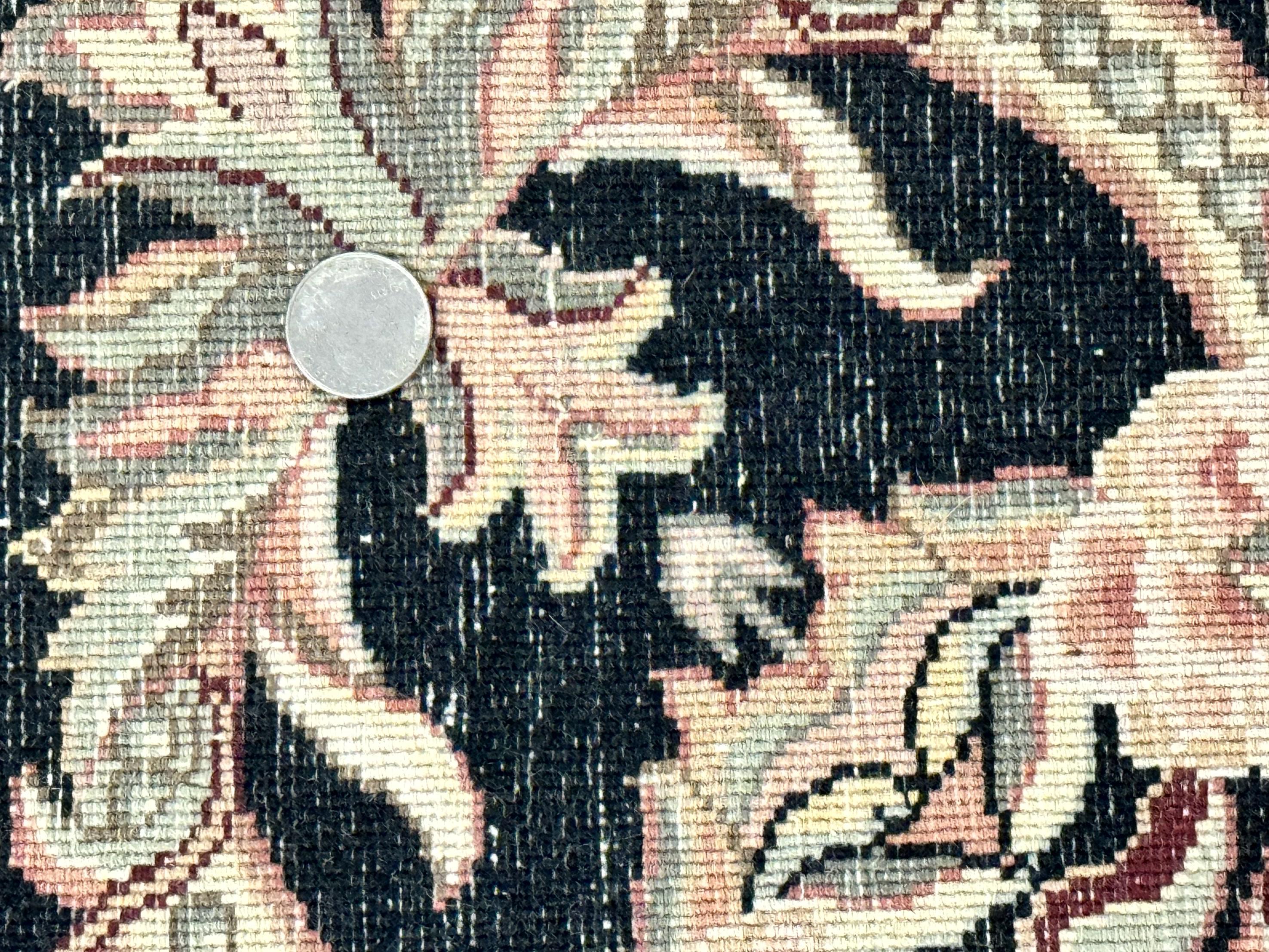 Pak Persian Rug 8x10, Black, Handmade - Image 10