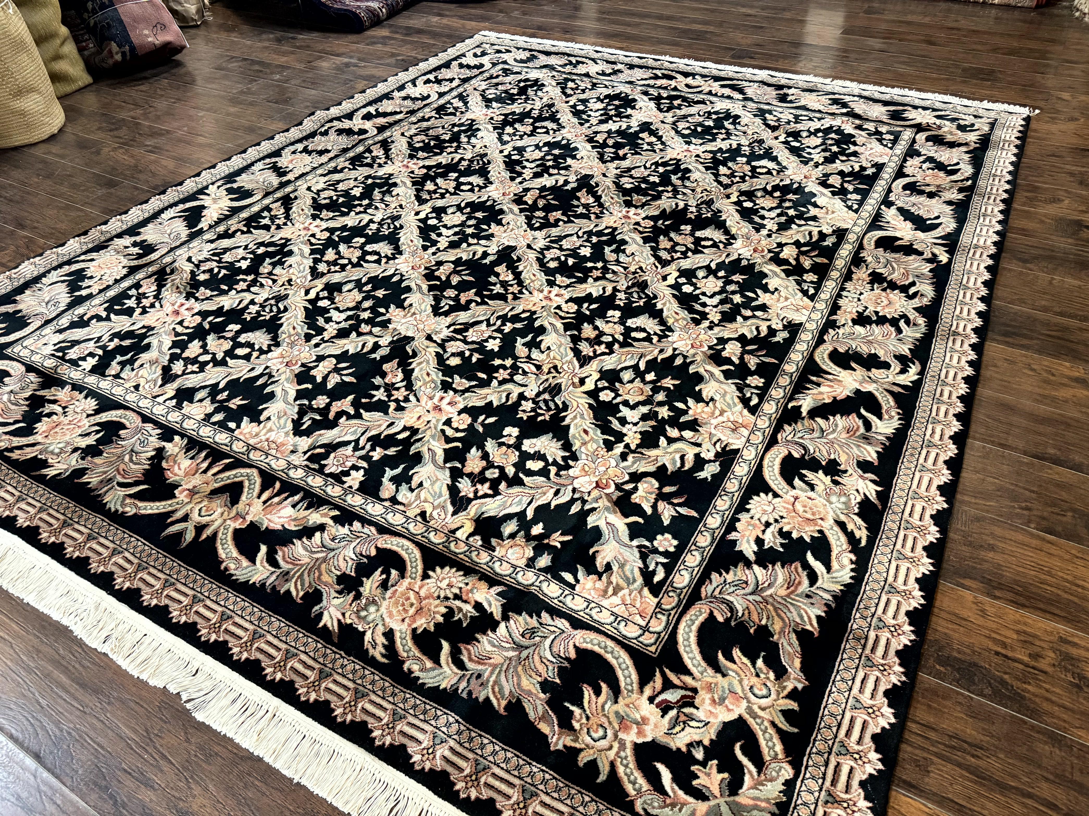 Pak Persian Rug 8x10, Black, Handmade - Image 2