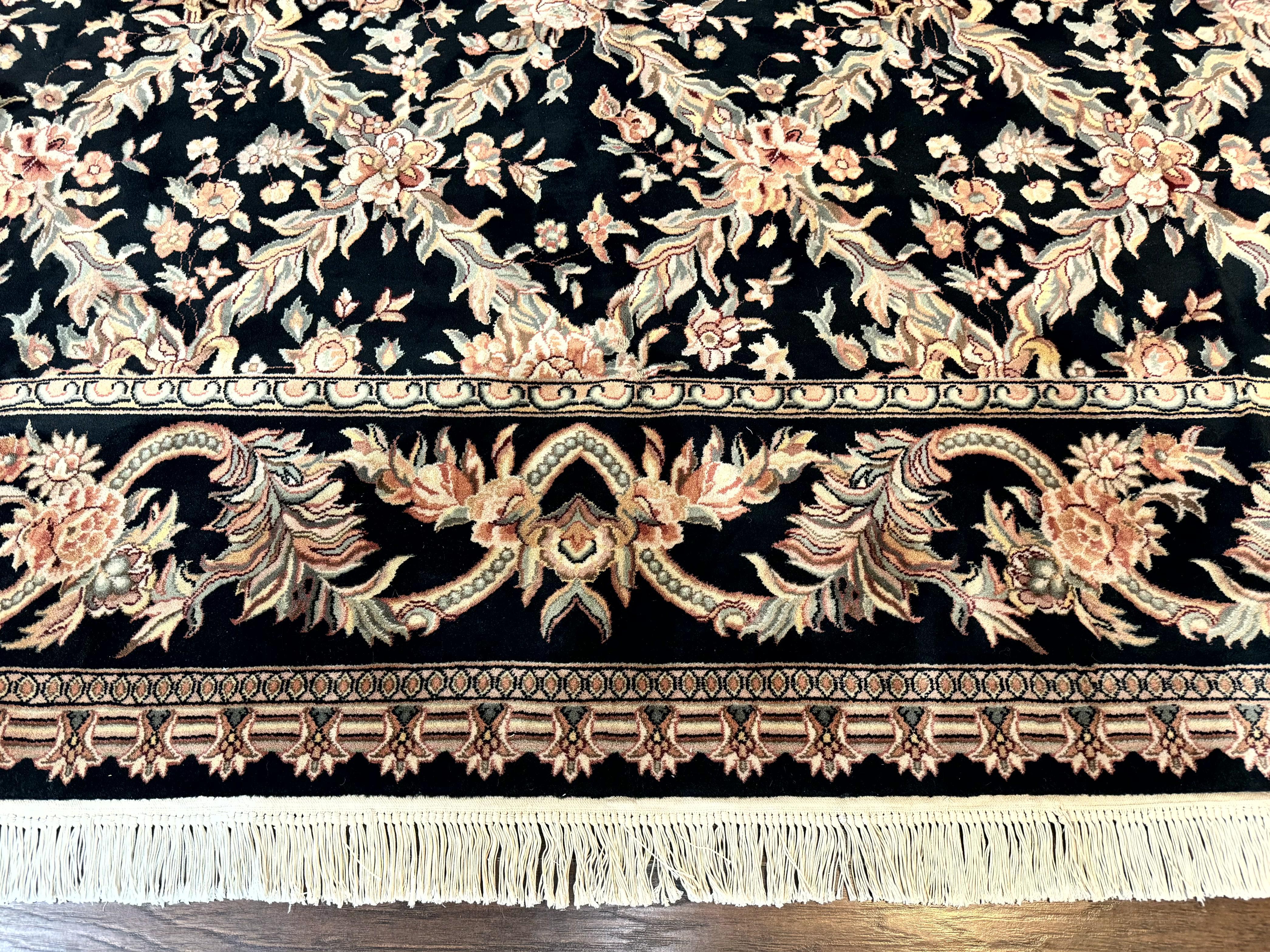 Pak Persian Rug 8x10, Black, Handmade - Image 5