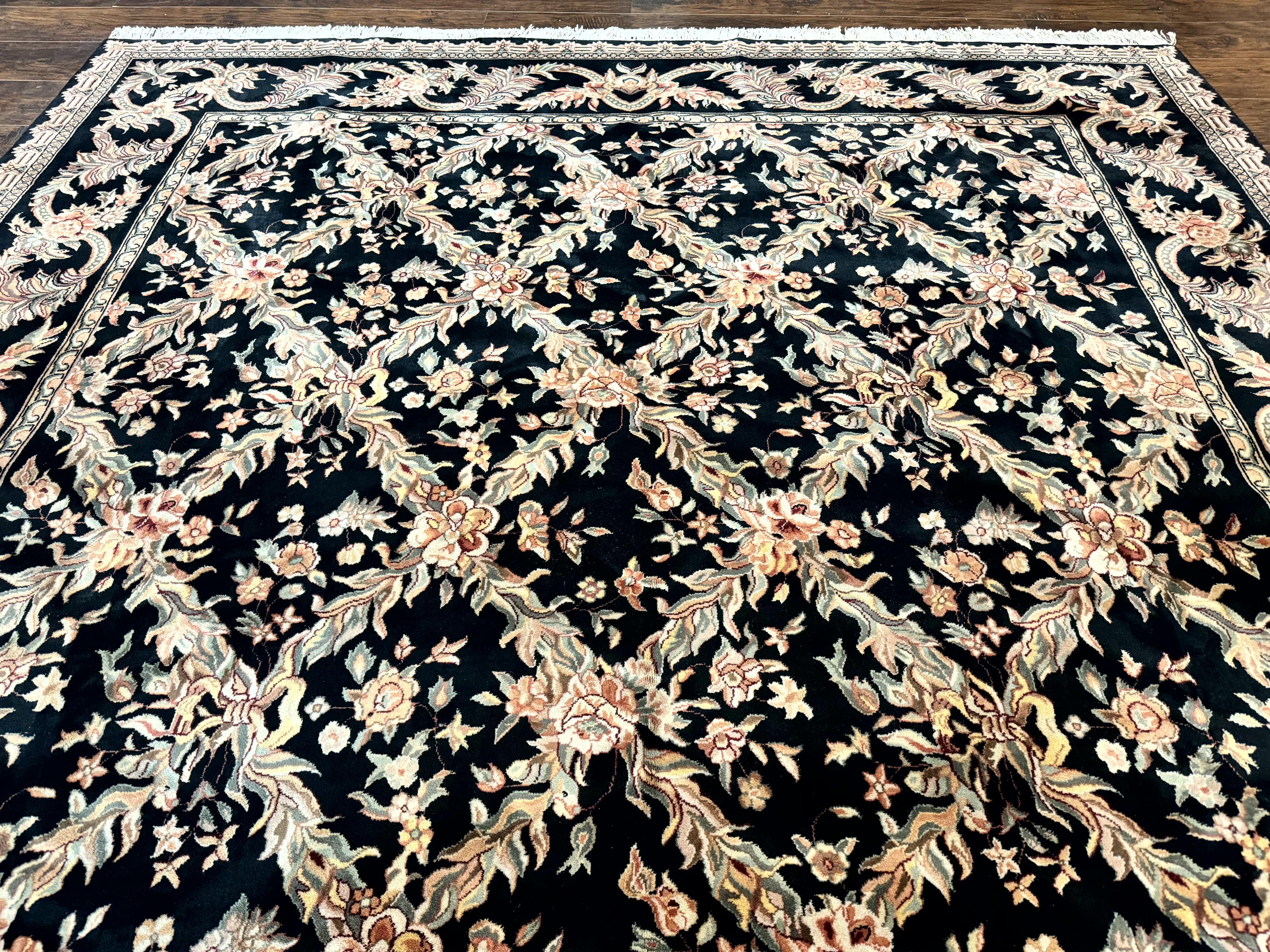 Pak Persian Rug 8x10, Black, Handmade - Image 9