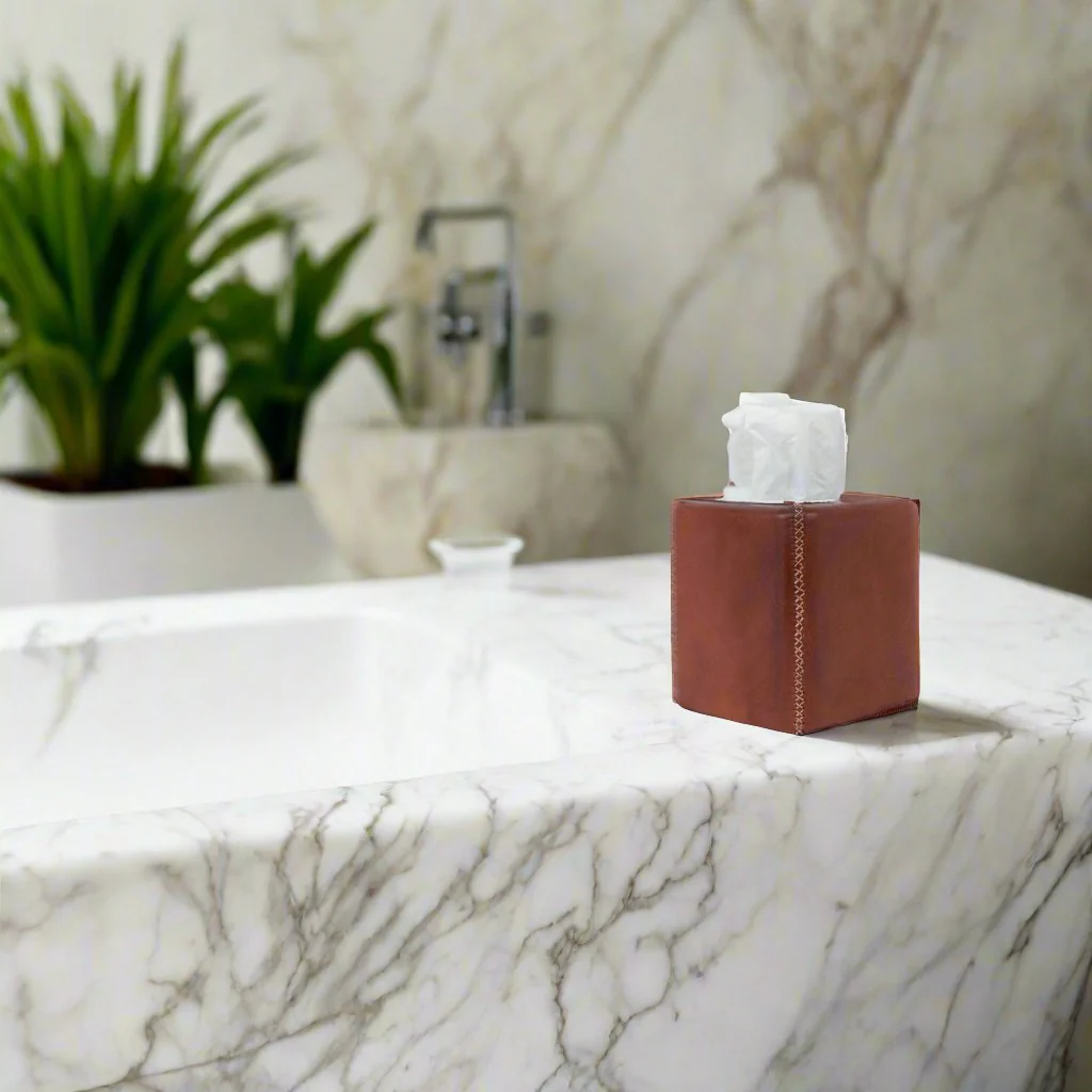 Pañuelo | Leather Tissue Box Cover - Image 2