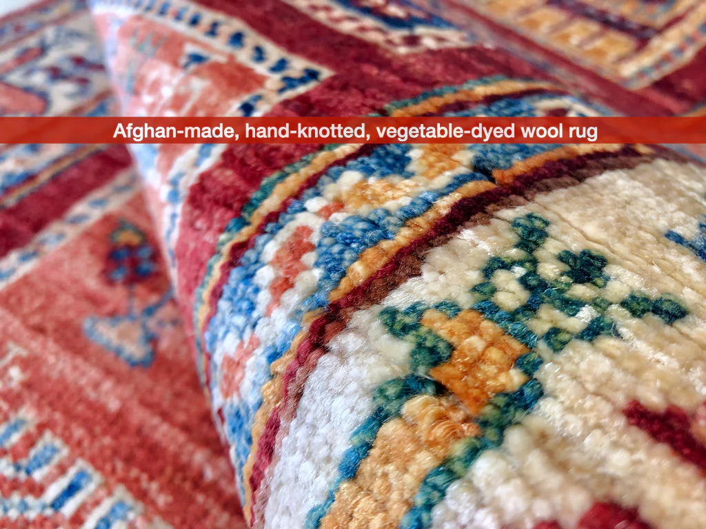 Pazyryk-Style Gabbeh  red/mt 9' Runner - Image 7