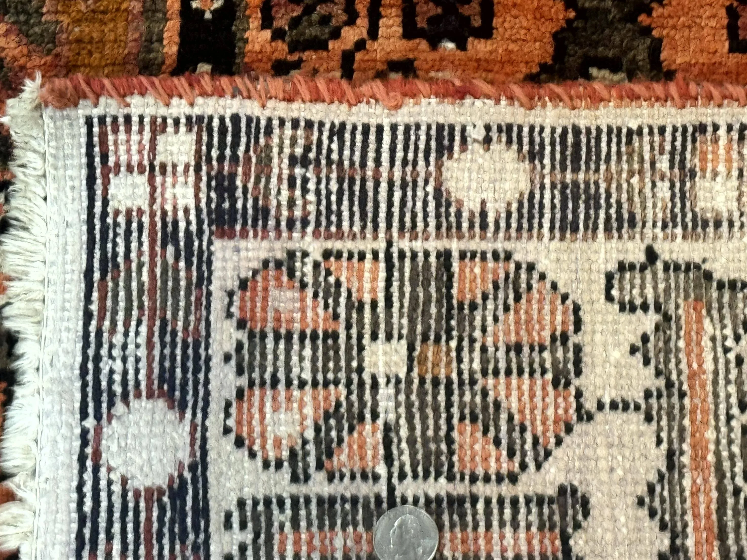Persian Bakhtiari Tribal Rug 7x10, Panel Design, Semi Antique - Image 10