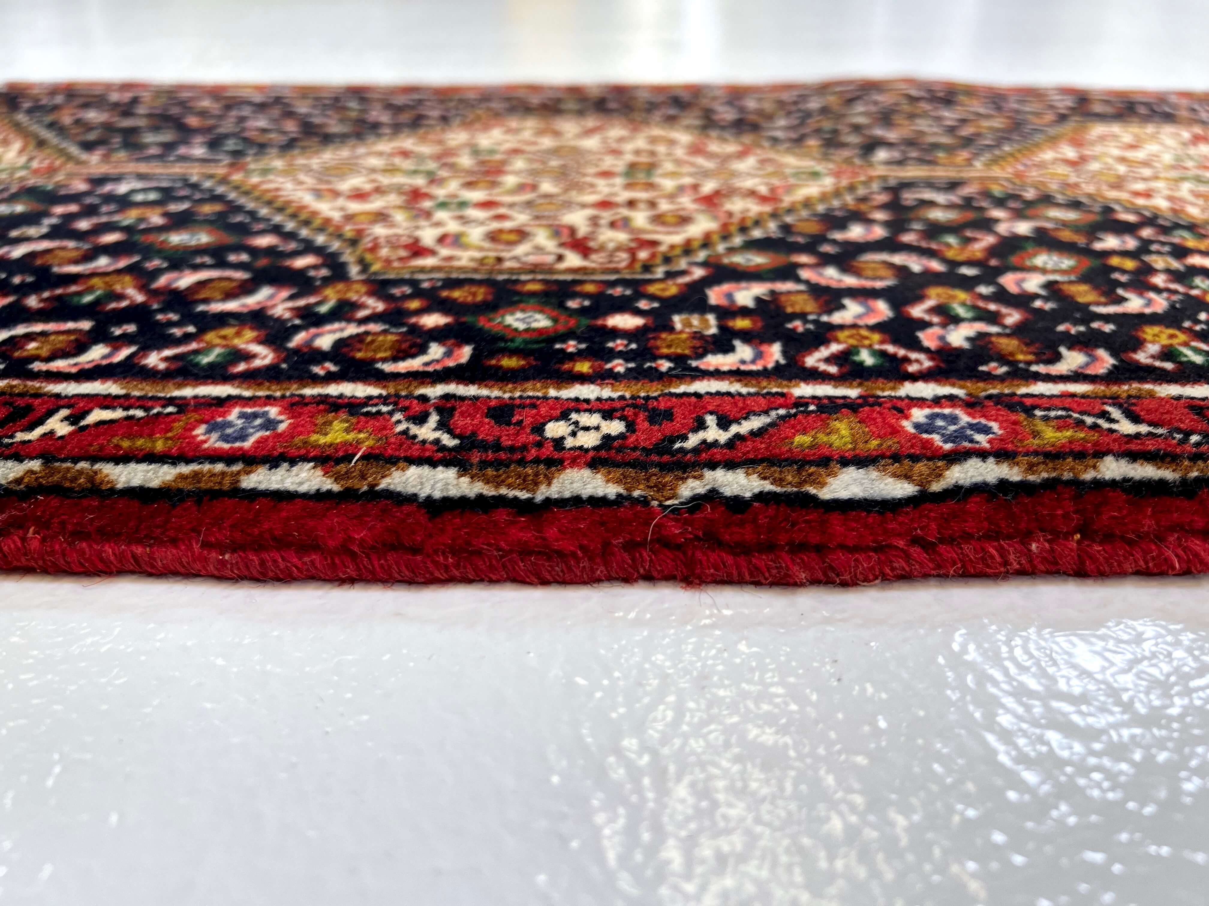 Bijar (1'09"x7'08") indigo/red - Image 4