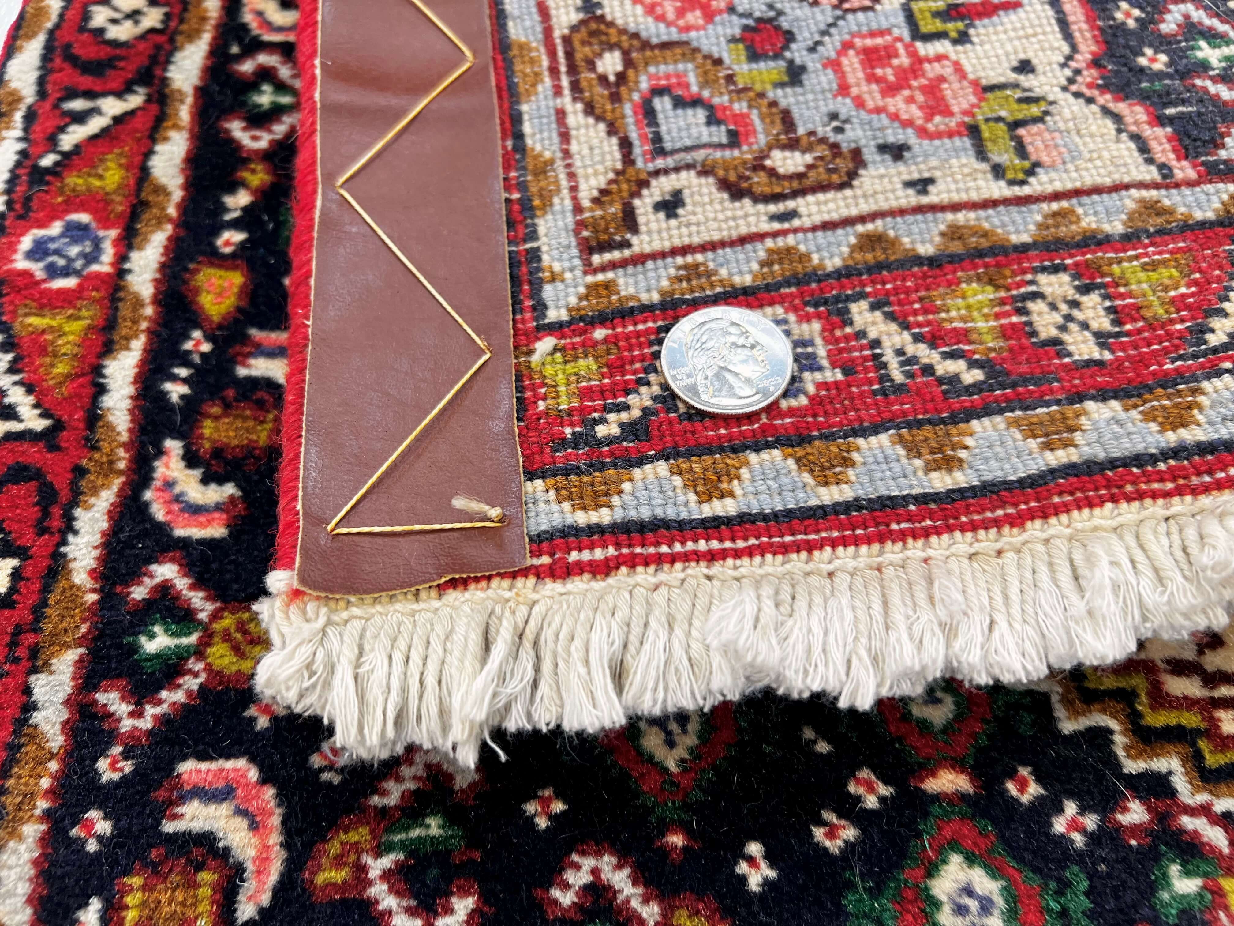 Bijar (1'09"x7'08") indigo/red - Image 7
