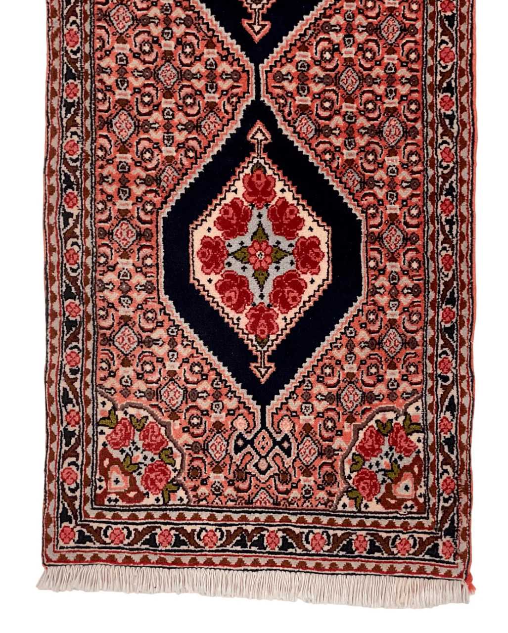 Bijar (1'10"x8'08") rose/indigo - Image 2