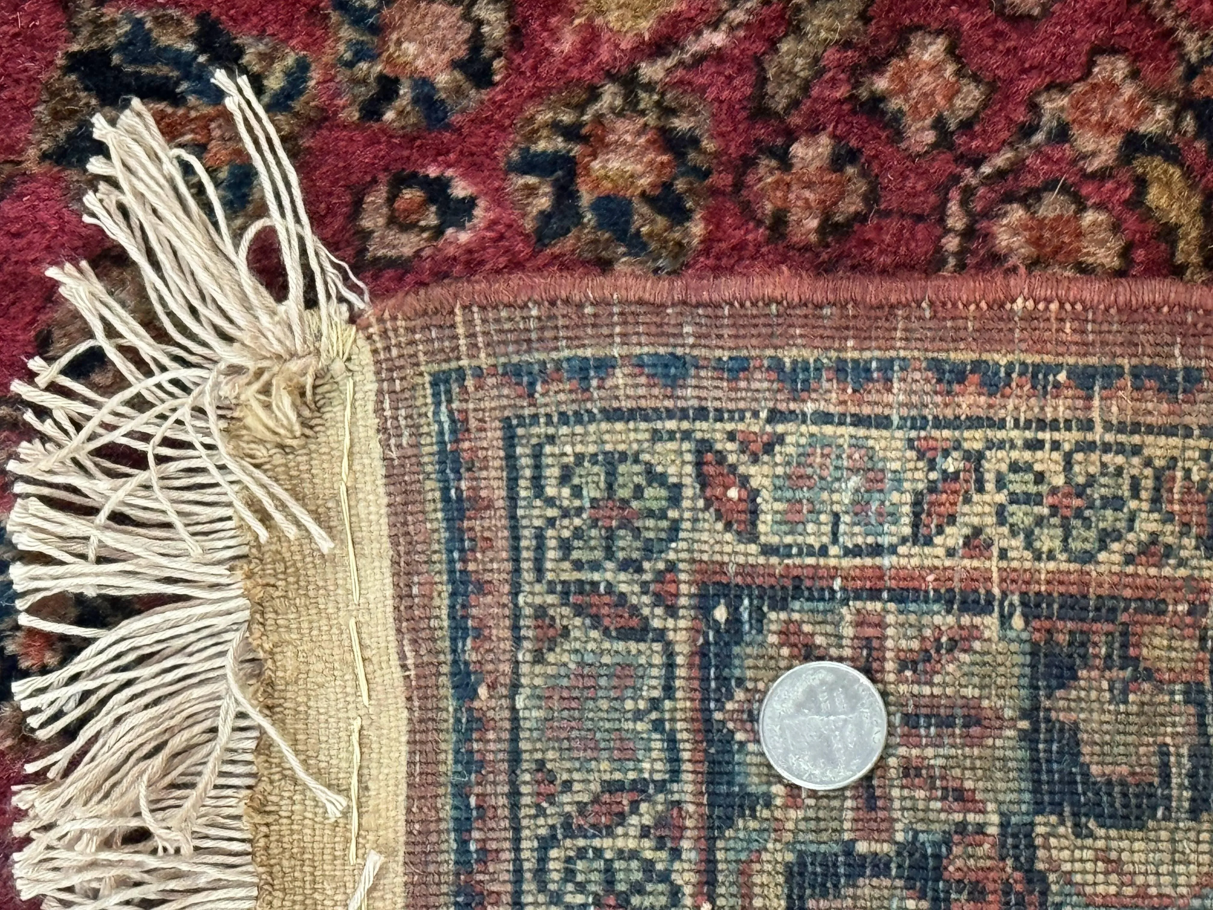 Persian Sarouk Rug 3x5, Antique Persian Carpet - Image 10