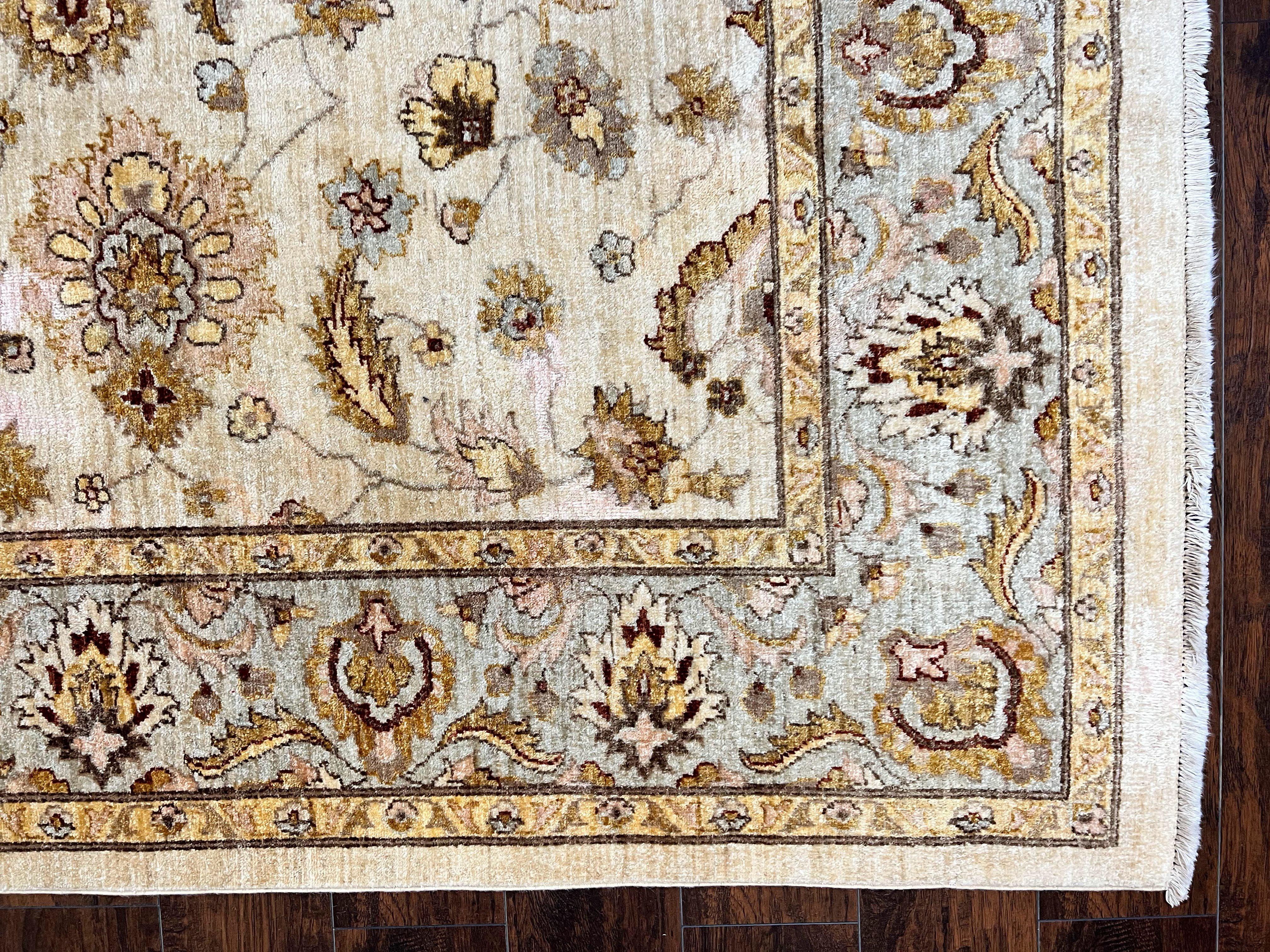 Peshawar Rug 8x10, Oushak Rug, Neutral Colors Hand Knotted Farmhouse Rug - Image 9