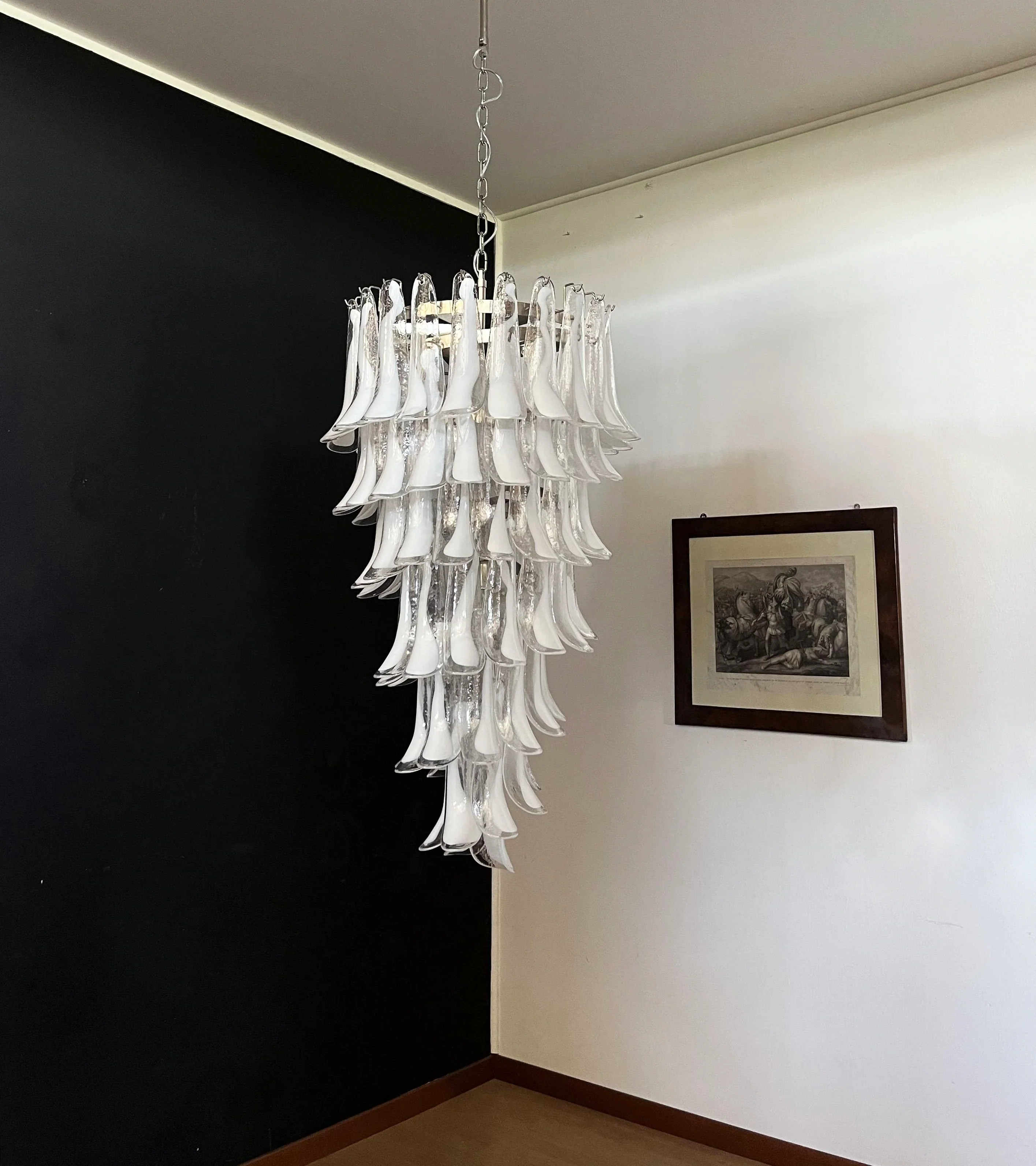 Petals Spiral Murano Transparent Chandelier - Image 10