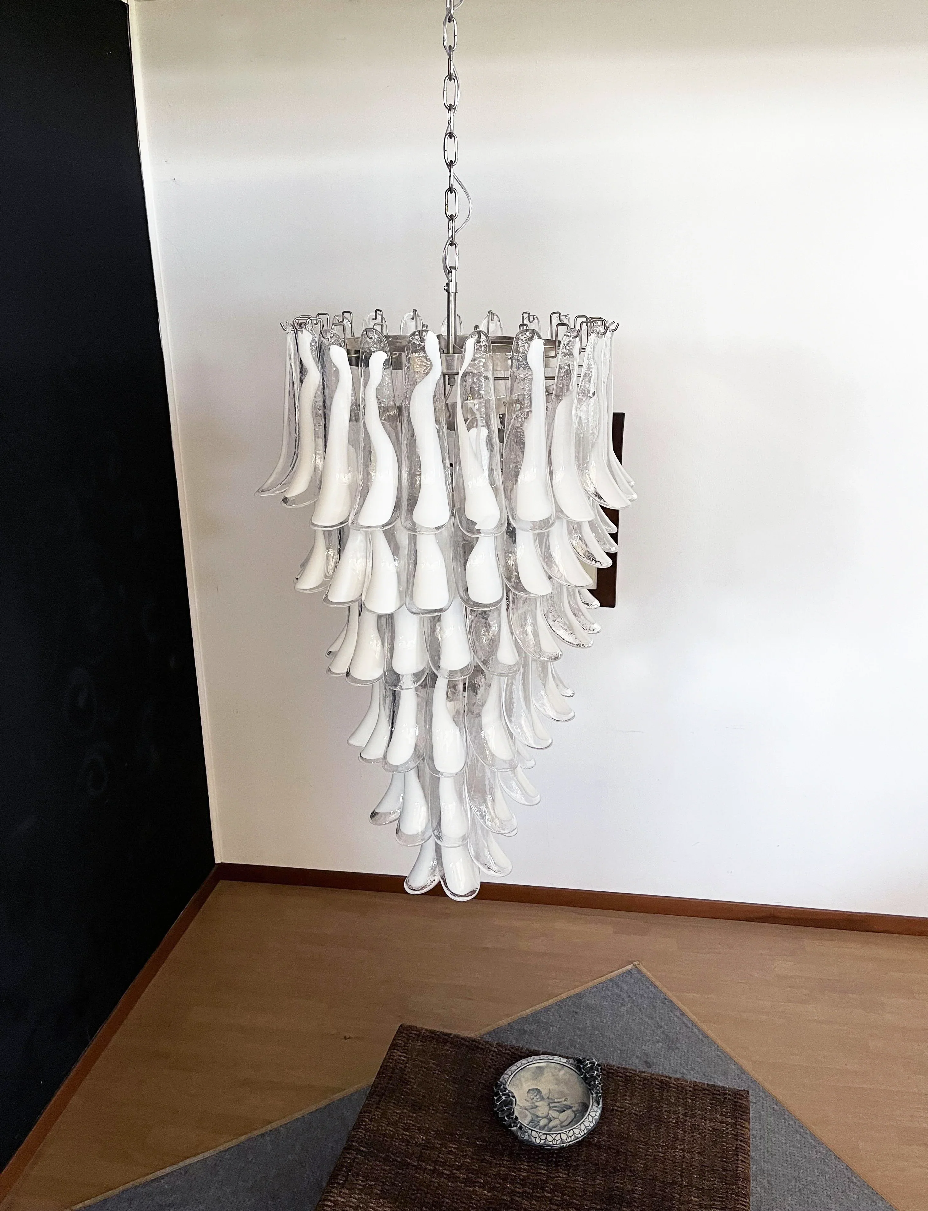 Petals Spiral Murano Transparent Chandelier - Image 13