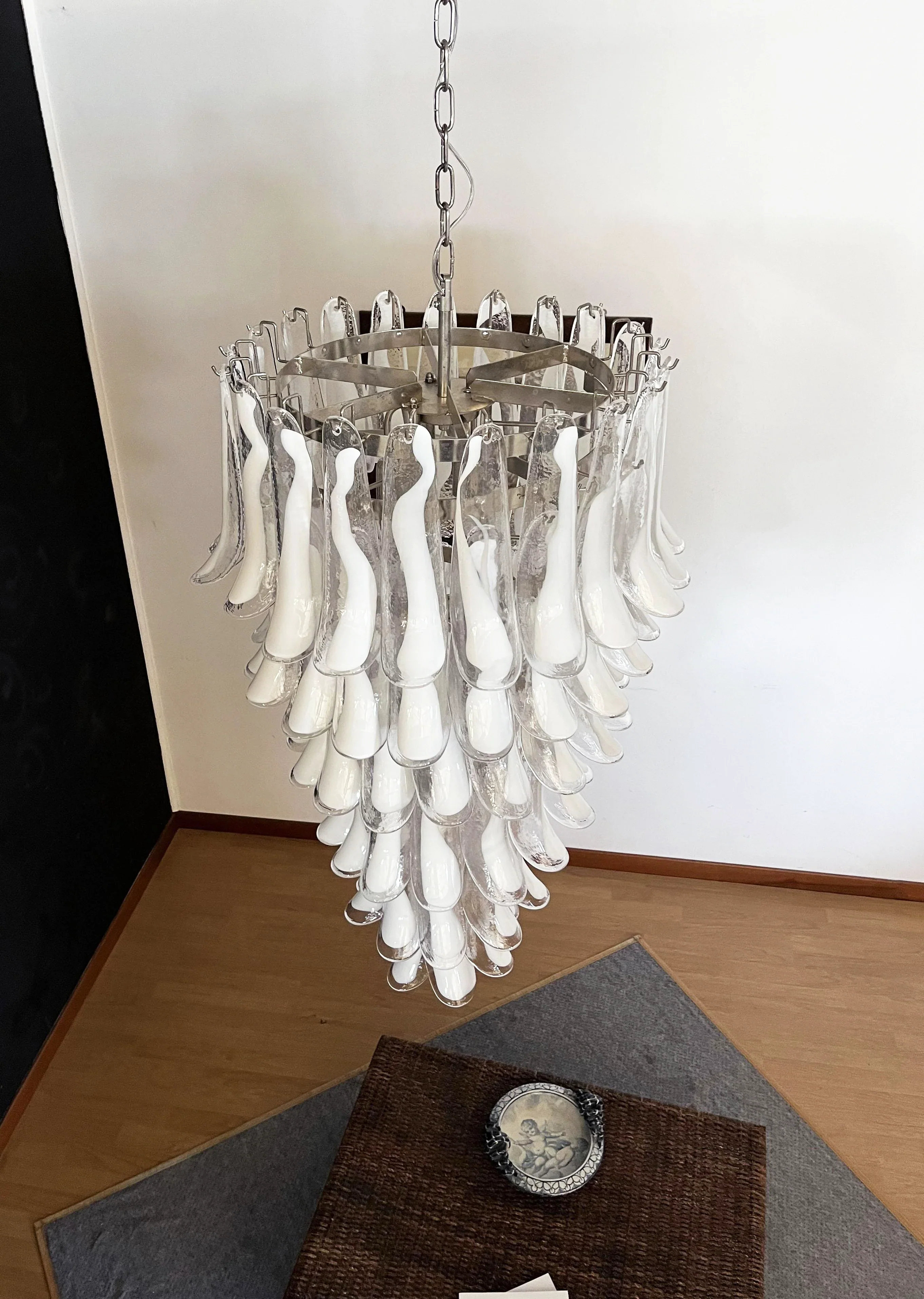 Petals Spiral Murano Transparent Chandelier - Image 14