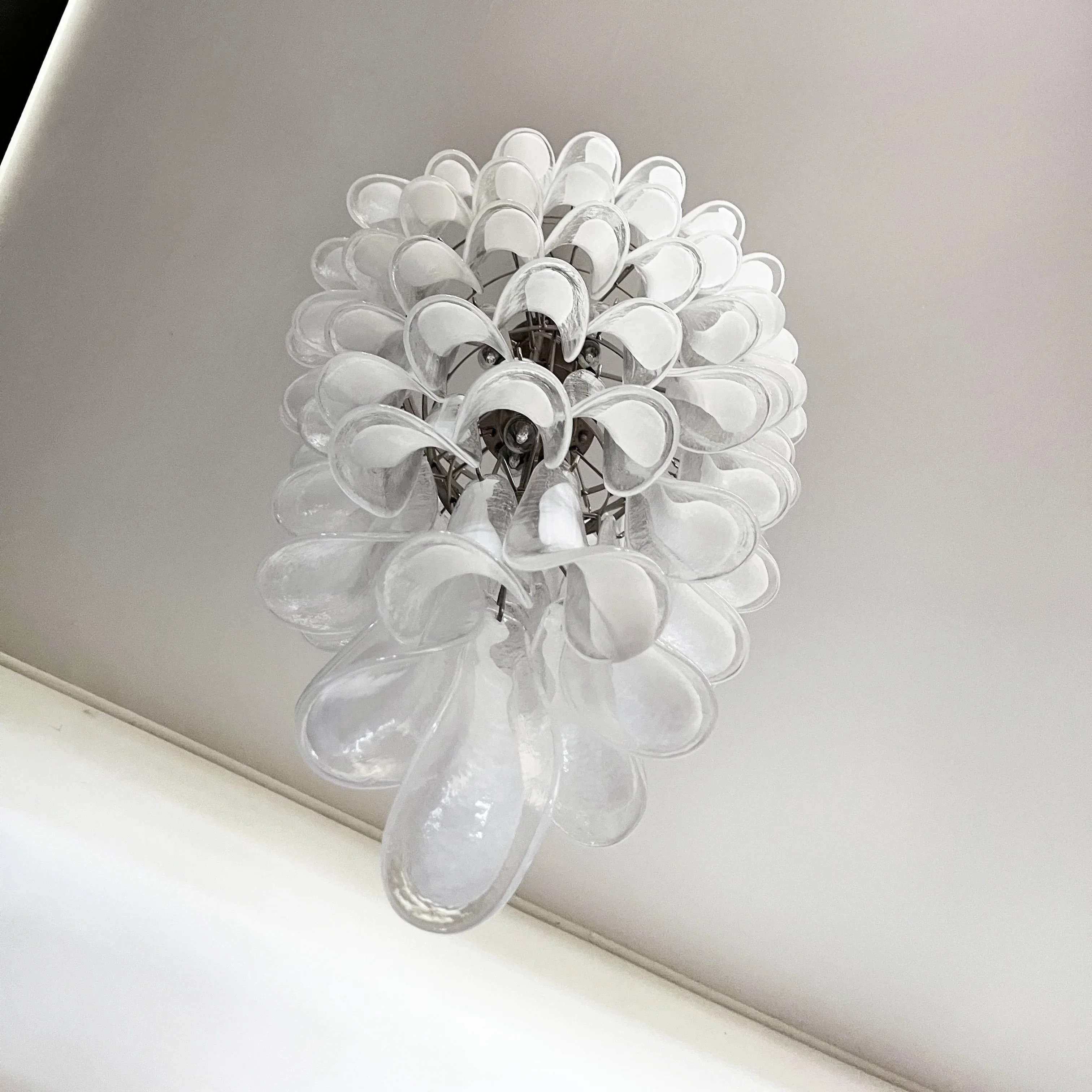 Petals Spiral Murano Transparent Chandelier - Image 18