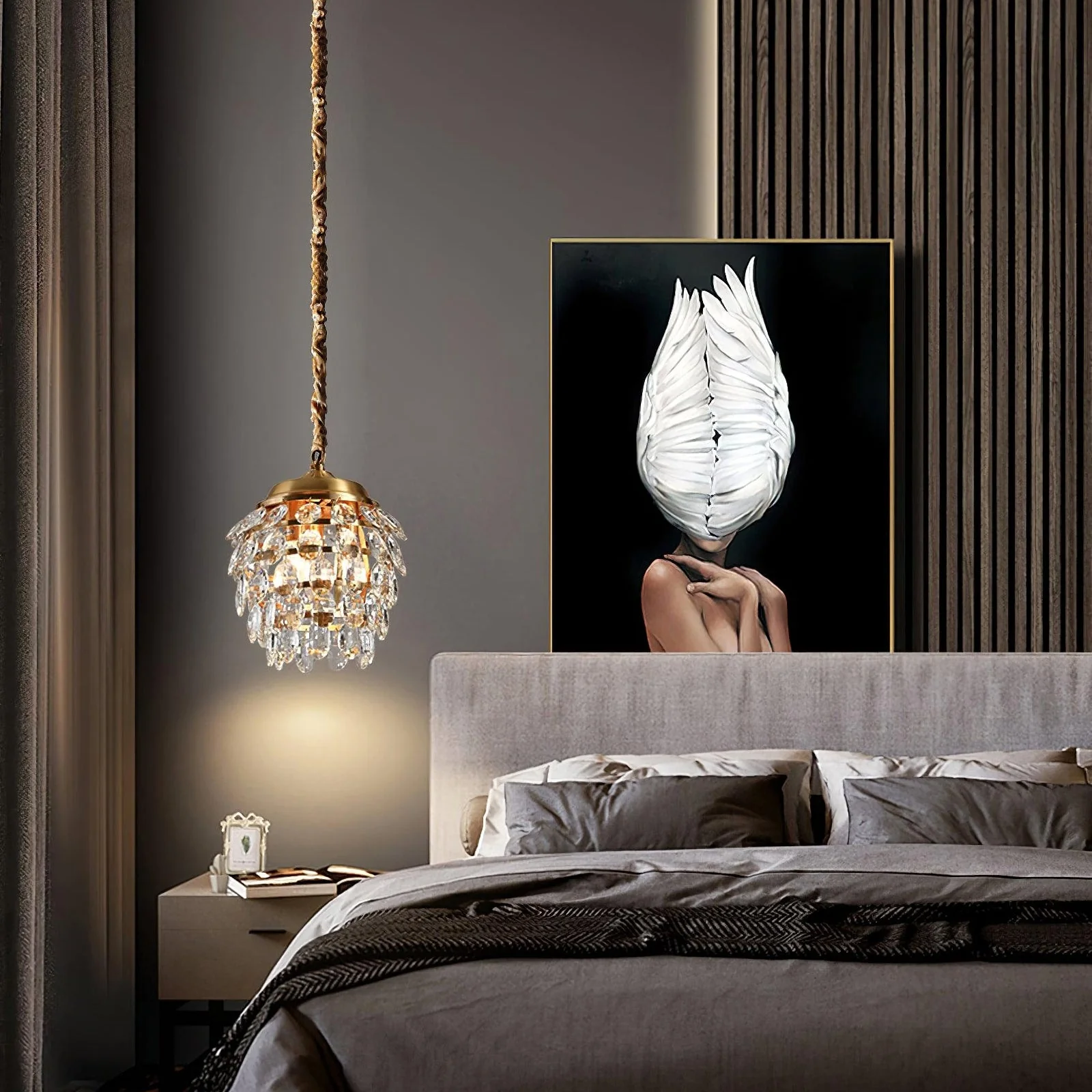 Pine Cone Crystal Pendant Light - Image 5