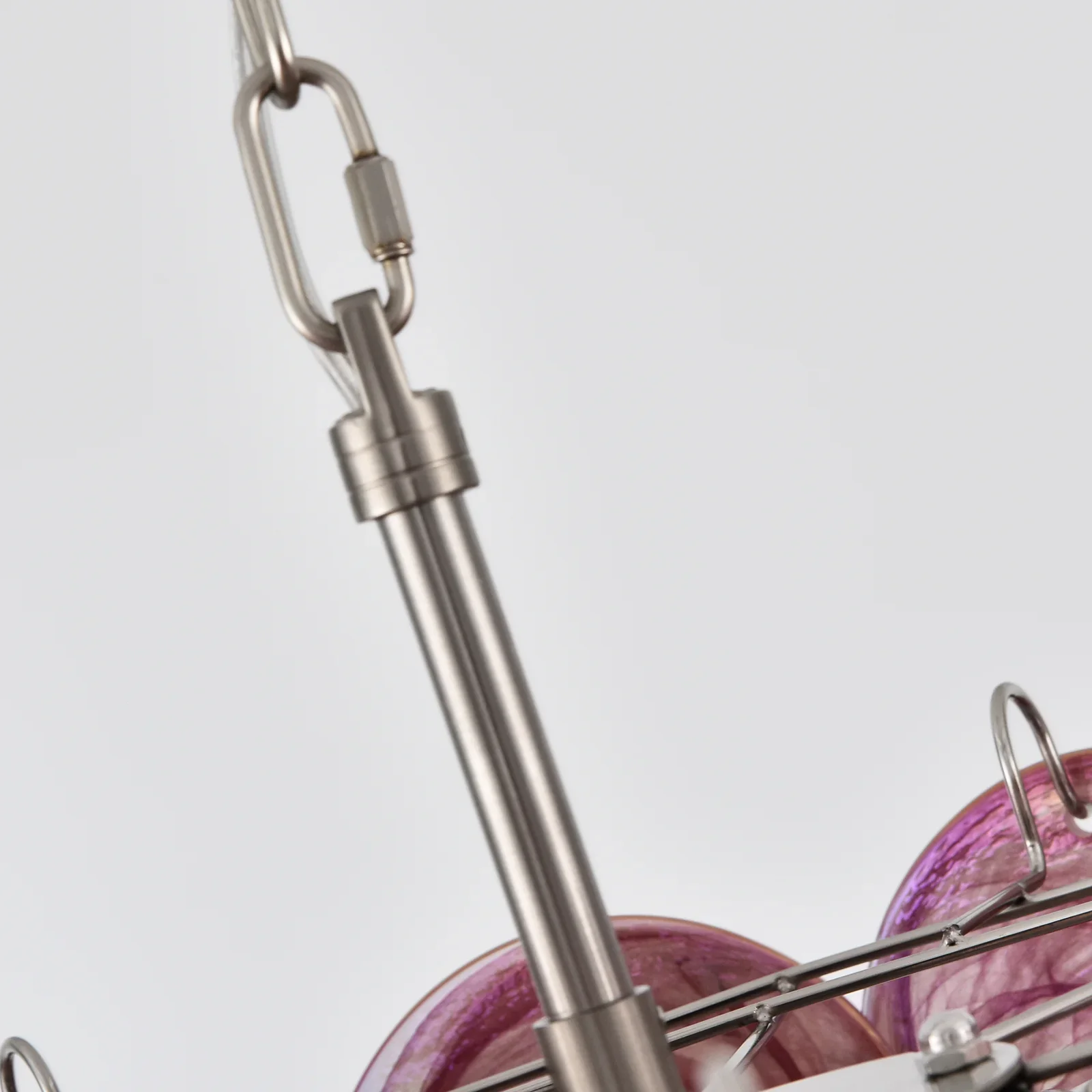 Pink Disc Murano Chandelier - Image 18