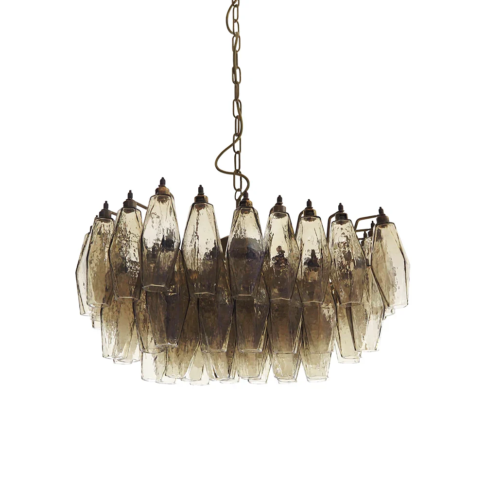 Poliedri Murano Smoked Chandelier - Image 15