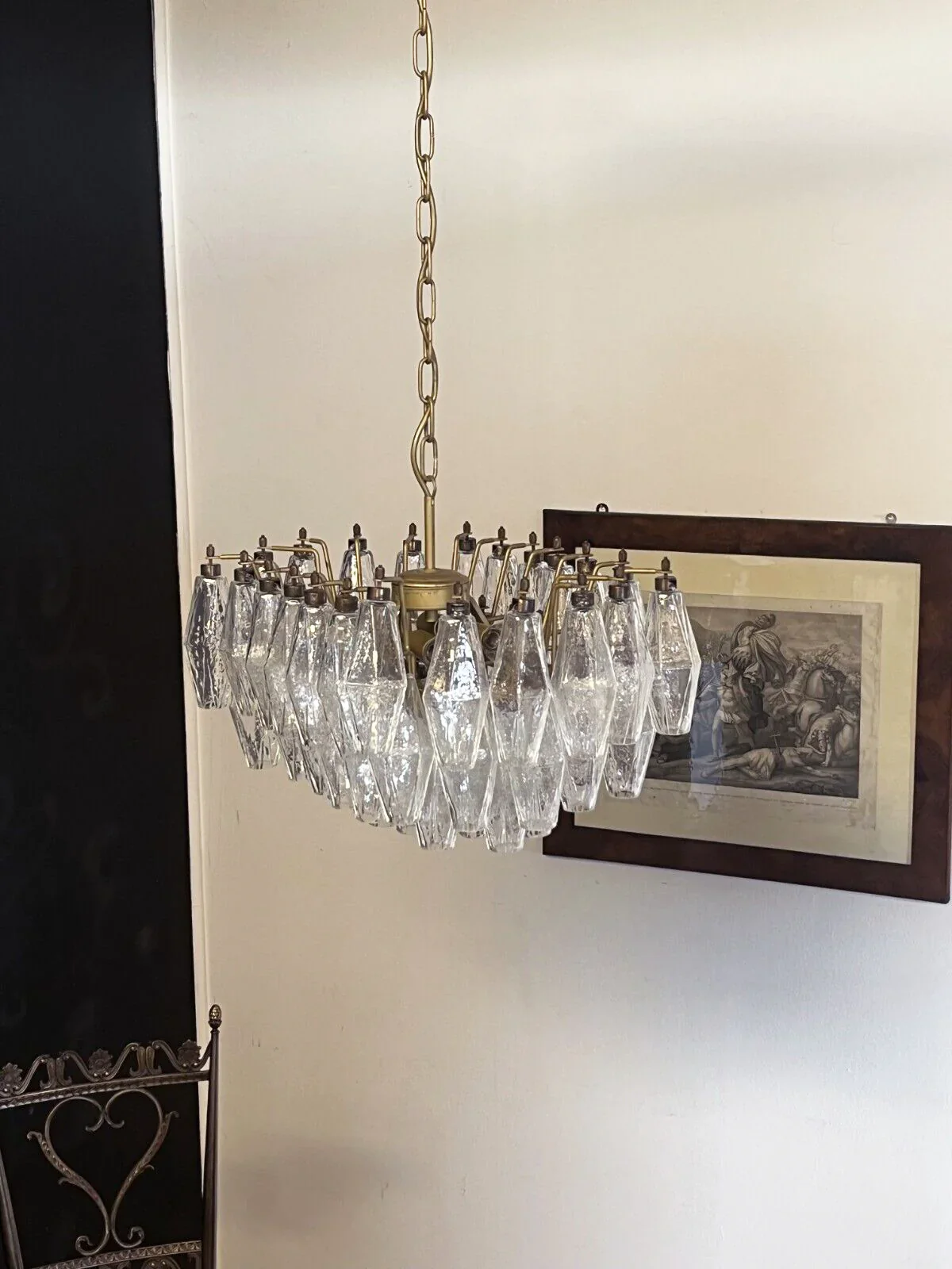 Poliedri Murano Trasparent Chandelier - Image 10