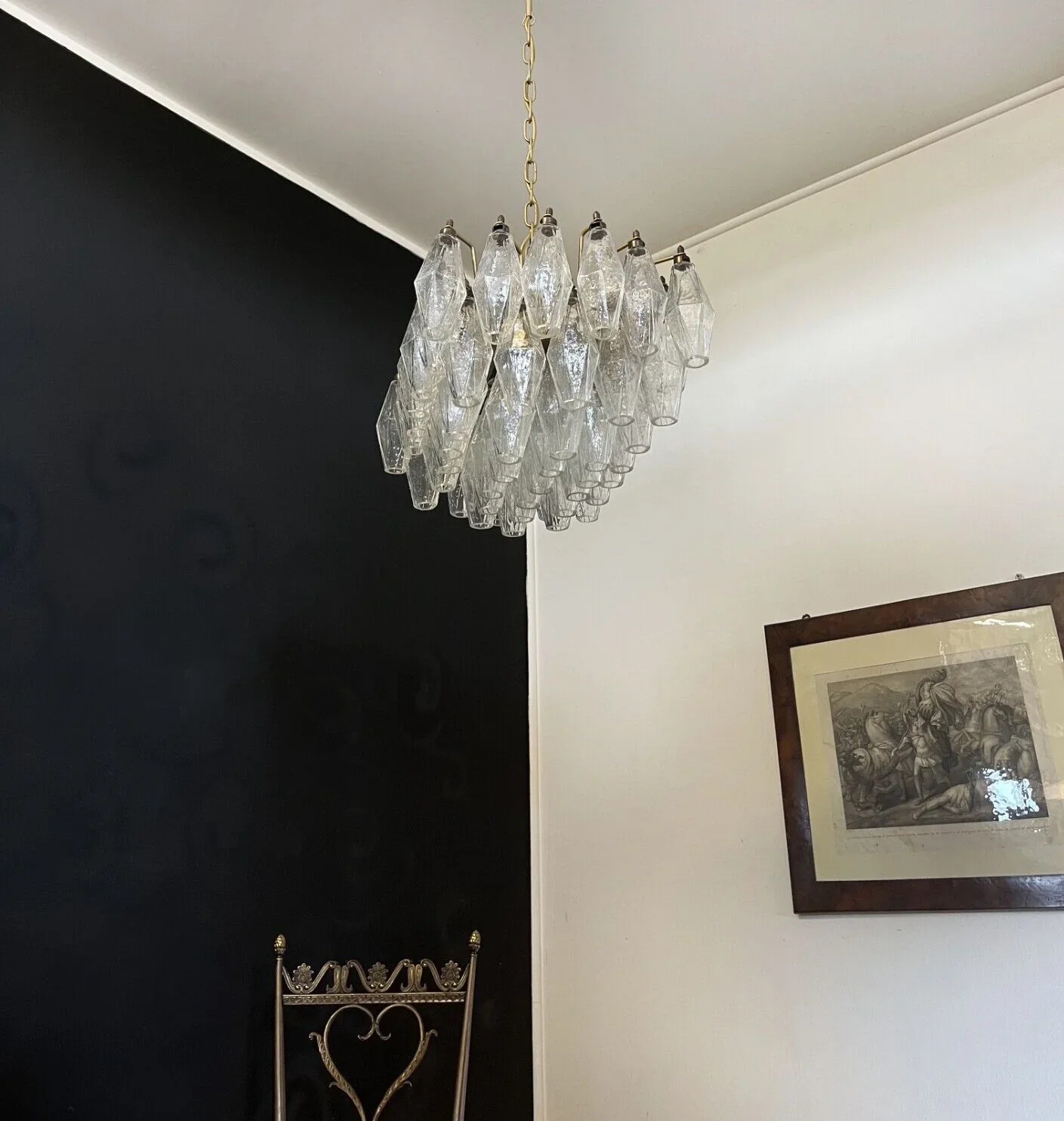 Poliedri Murano Trasparent Chandelier - Image 12