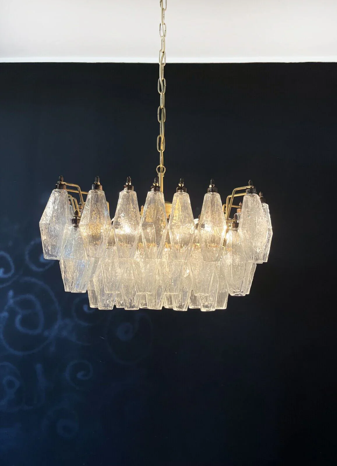 Poliedri Murano Trasparent Chandelier - Image 14