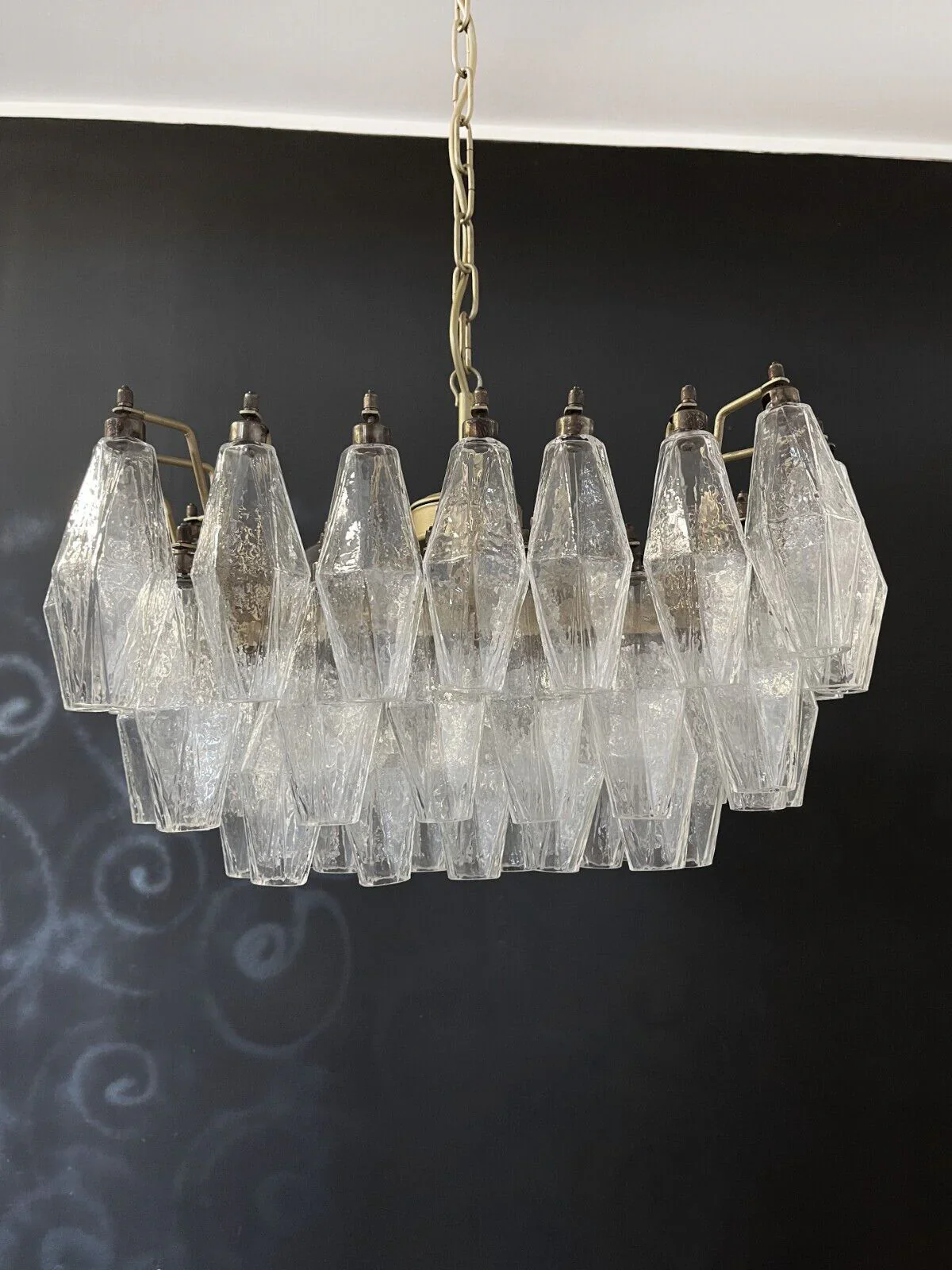 Poliedri Murano Trasparent Chandelier - Image 15