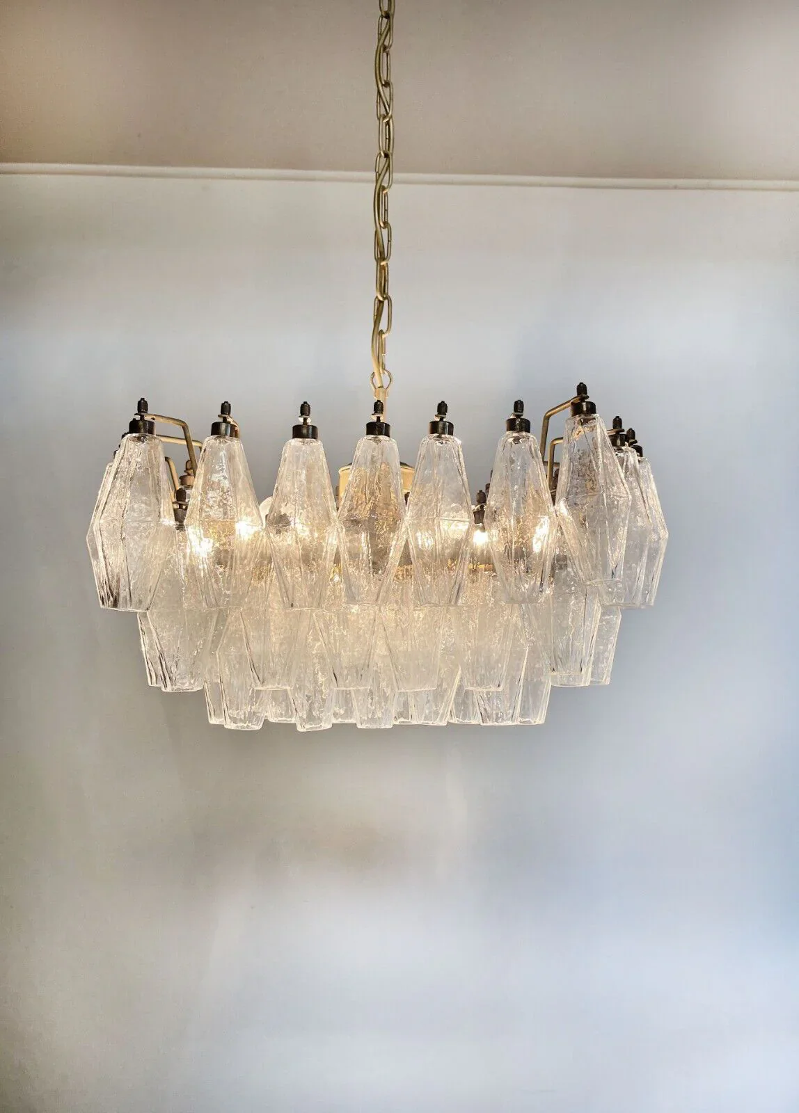 Poliedri Murano Trasparent Chandelier - Image 16