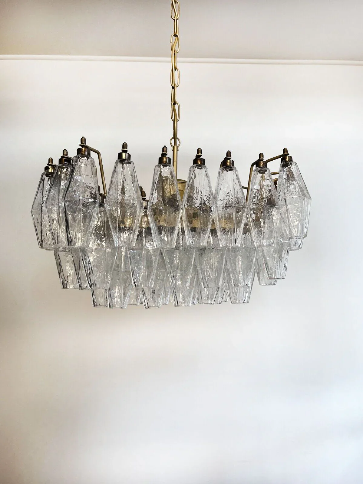 Poliedri Murano Trasparent Chandelier - Image 17