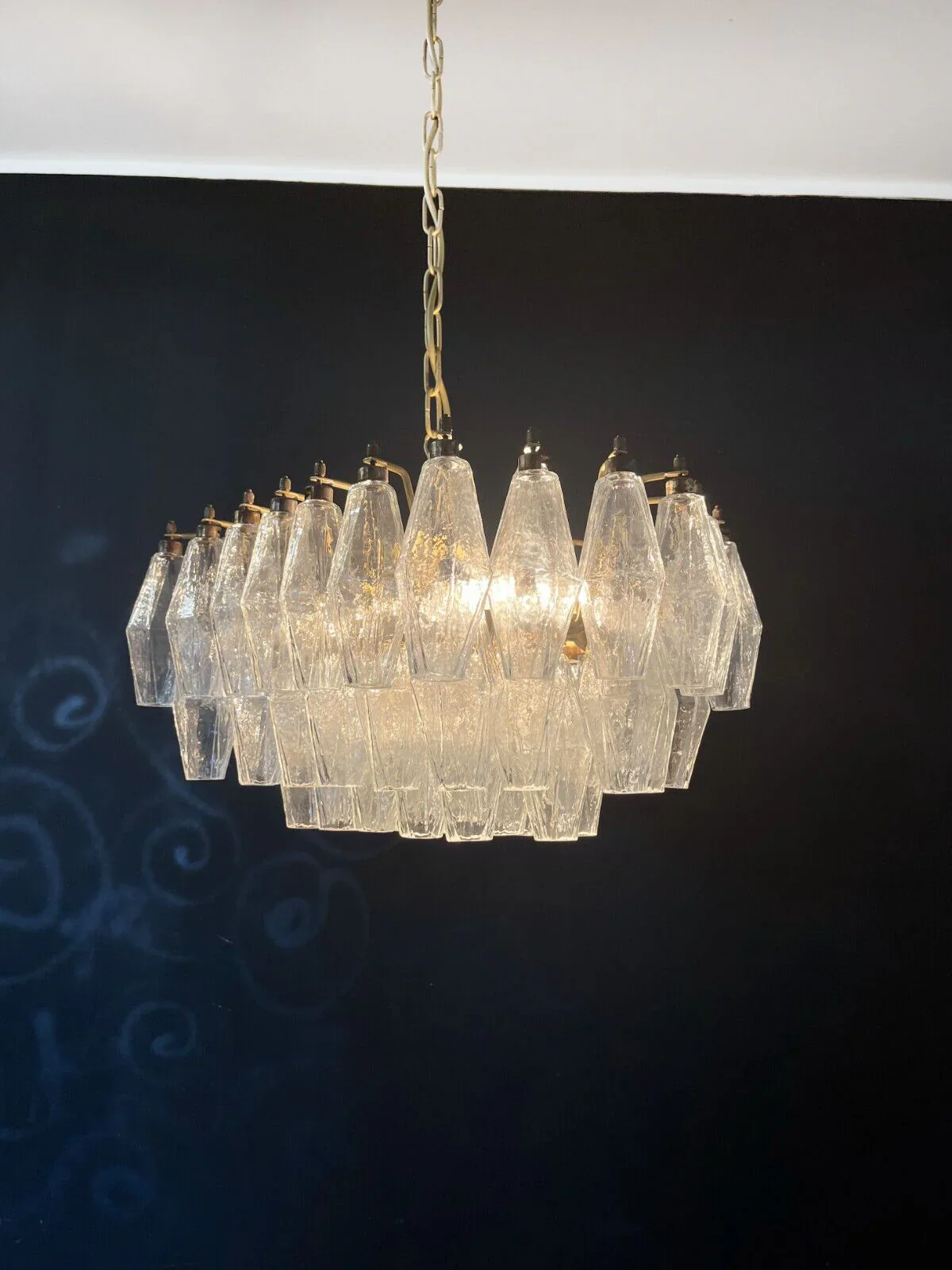 Poliedri Murano Trasparent Chandelier - Image 18