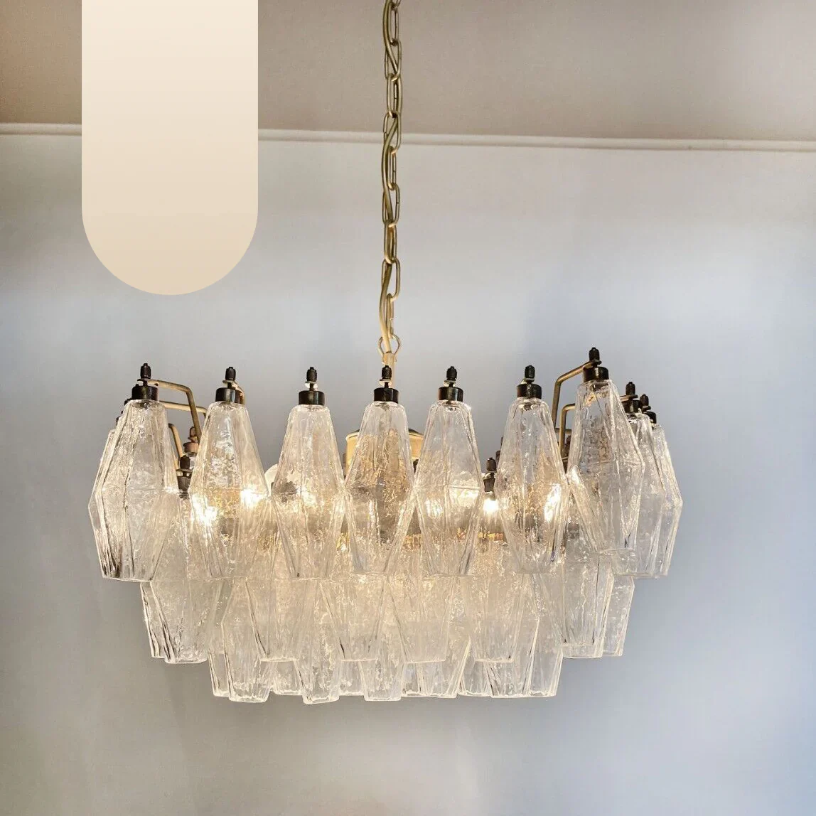 Poliedri Murano Trasparent Chandelier - Image 19
