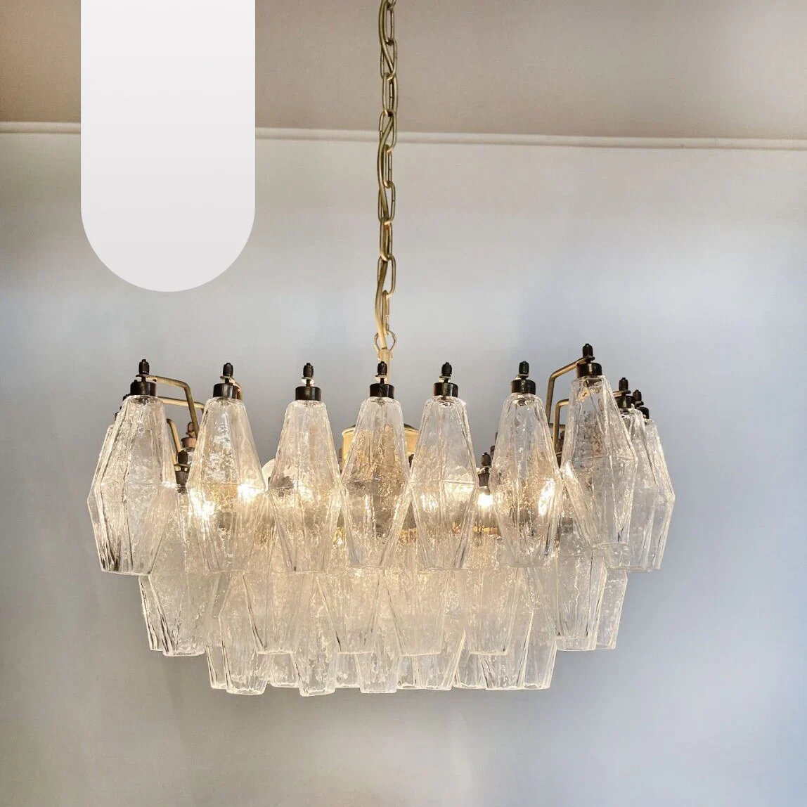 Poliedri Murano Trasparent Chandelier - Image 20
